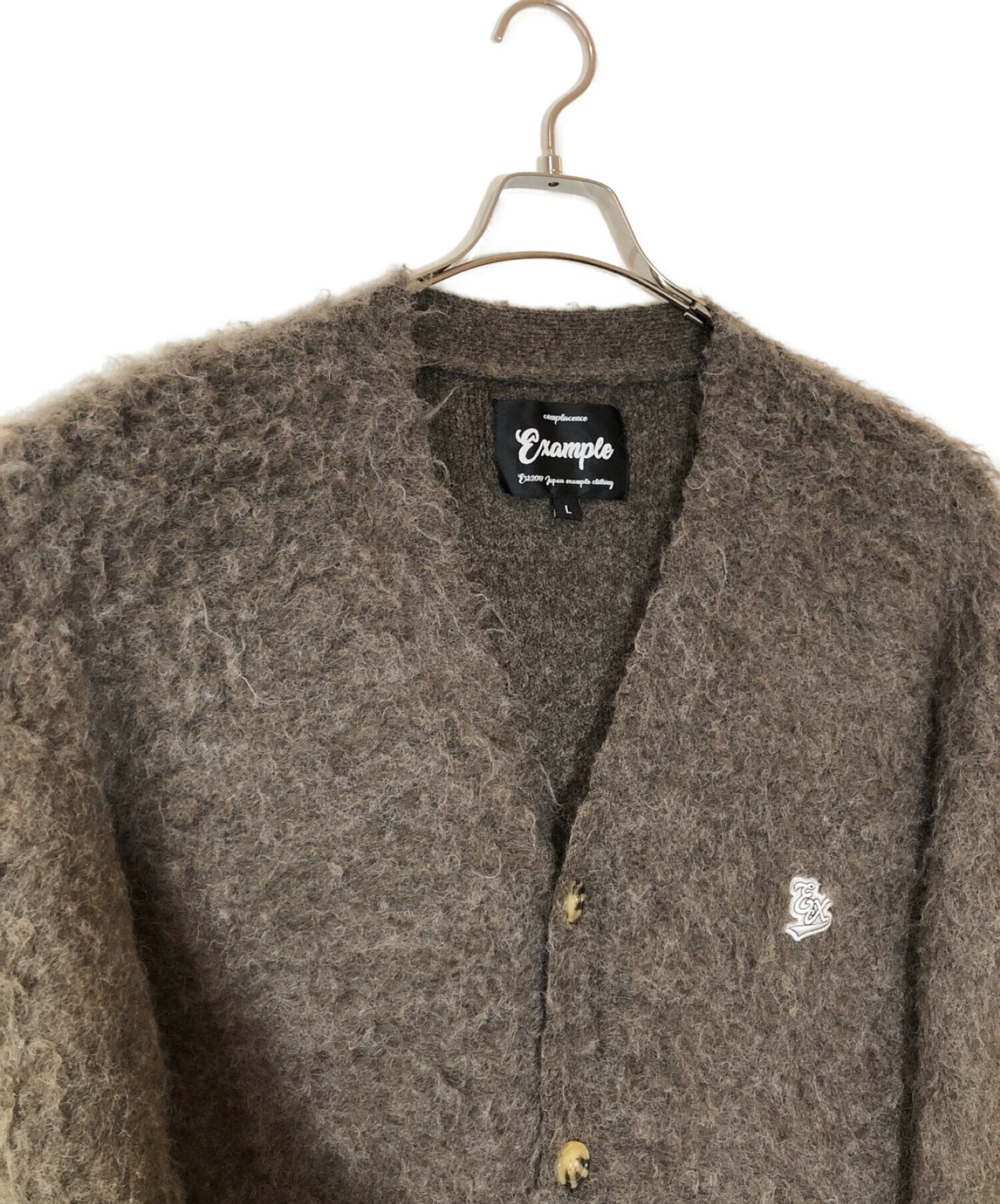 EXAMPLE COLLEGE EX PATCH MOHAIR CARDIGAN