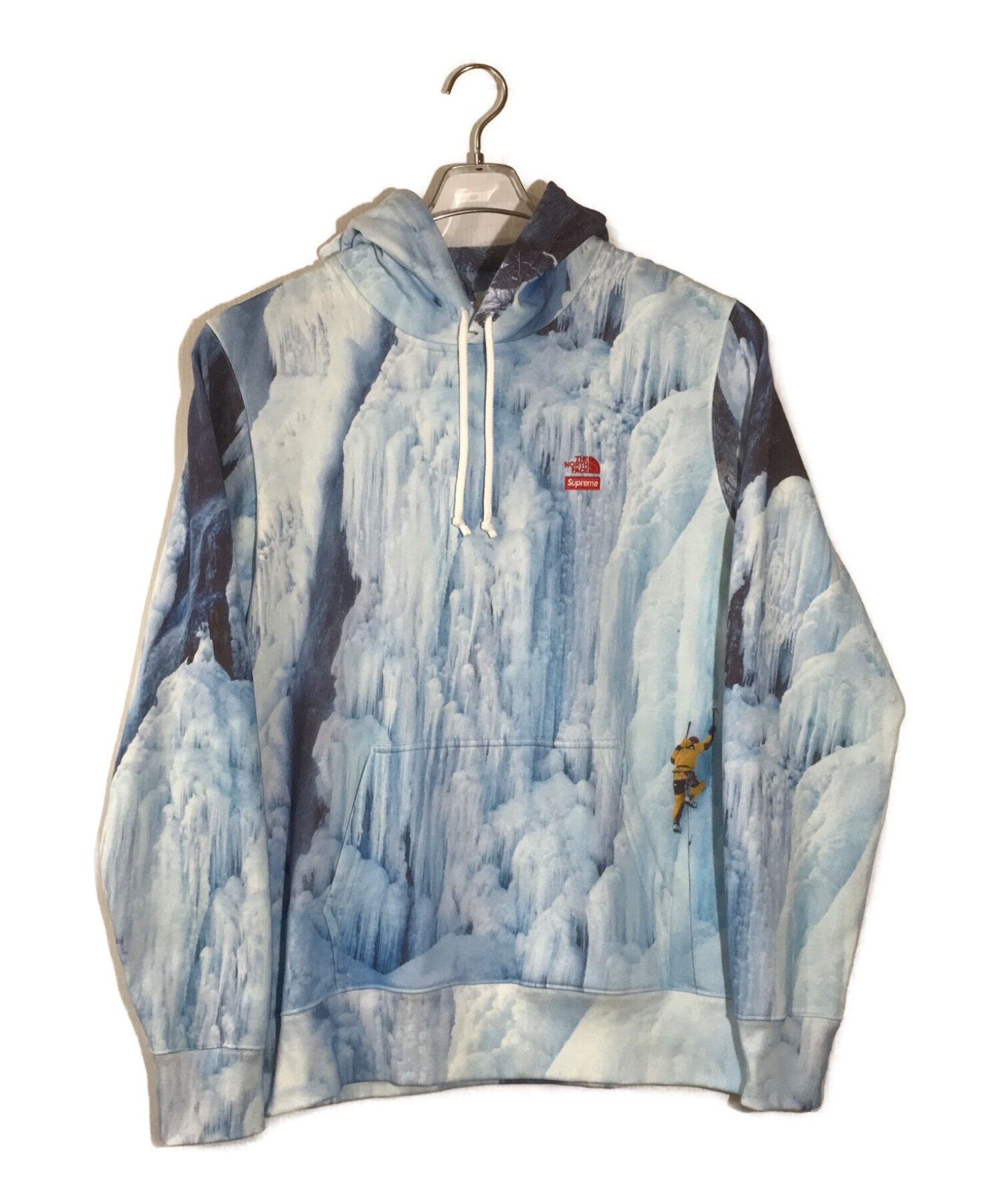 SUPREME×THE NORTH FACE (シュプリーム × ザノースフェイス) Ice Climb Hooded Sweatshirt ブルー  サイズ:M