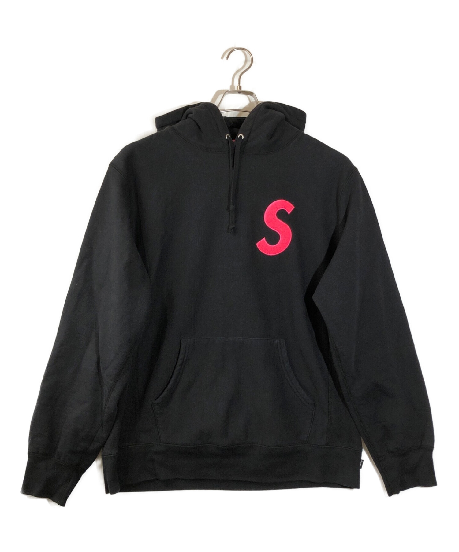 Supreme (シュプリーム) S logo hooded sweatshirt 19AW　ロゴフーデッドスウェットパーカー ブラック サイズ:L