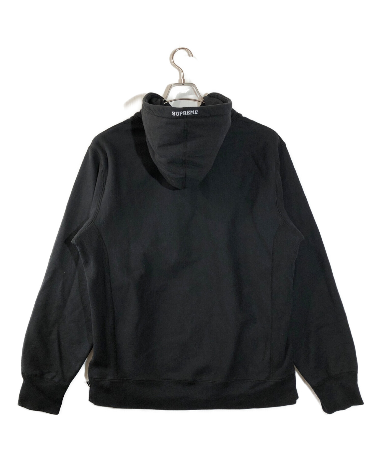 Supreme (シュプリーム) S logo hooded sweatshirt 19AW　ロゴフーデッドスウェットパーカー ブラック サイズ:L