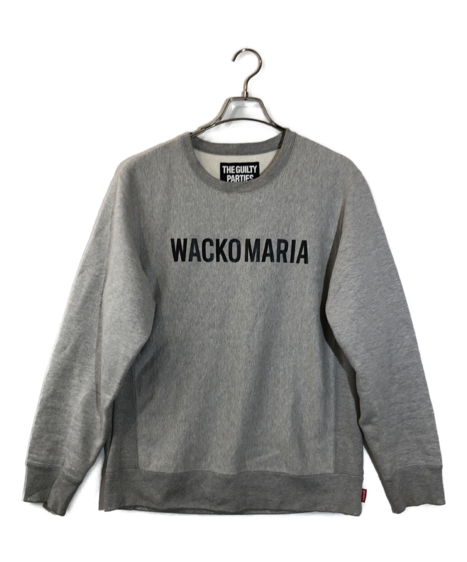 人気メーカー・ブランド WACKO MARIA ワコマリア　ロゴ　スウェット　Ｌ　ブラック