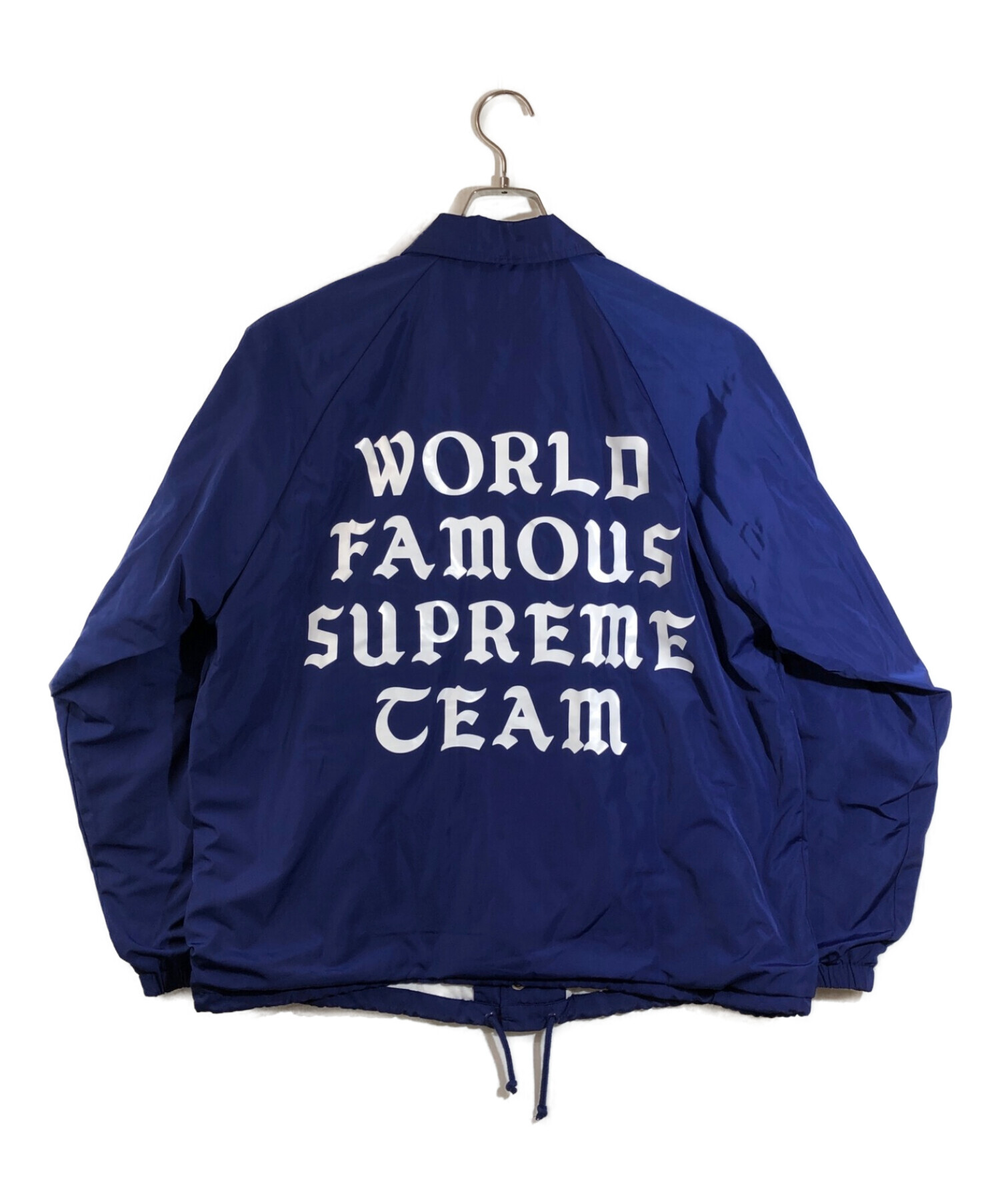 Supreme (シュプリーム) world famous supreme ceam　ワールドフェイマス バックロゴ コーチジャケット. ブルー  サイズ:M