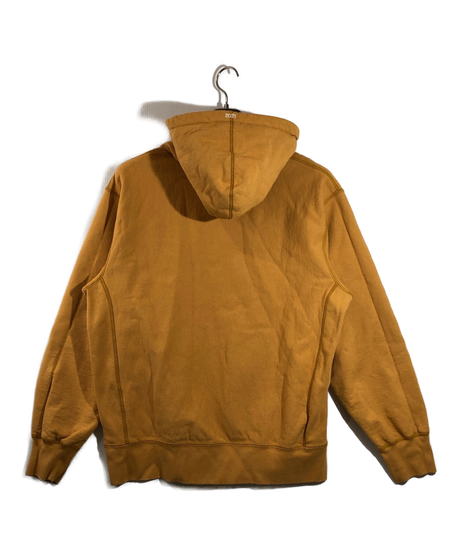 Supreme (シュプリーム) Hooded Sweatshirt　ボックスロゴフーデッドスウェットシャツ ライトマスタード サイズ:M