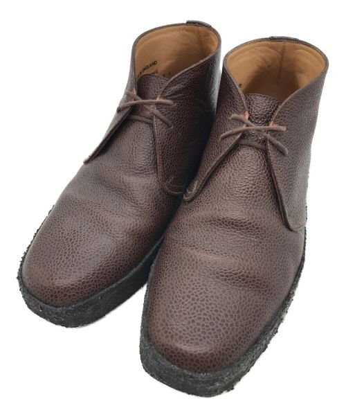 新品未使用】SANDERS サンダース チャッカブーツ UK6 ブラウン 甘酸っぱく