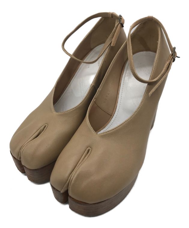 マルジェラタビパンプスベージュ37