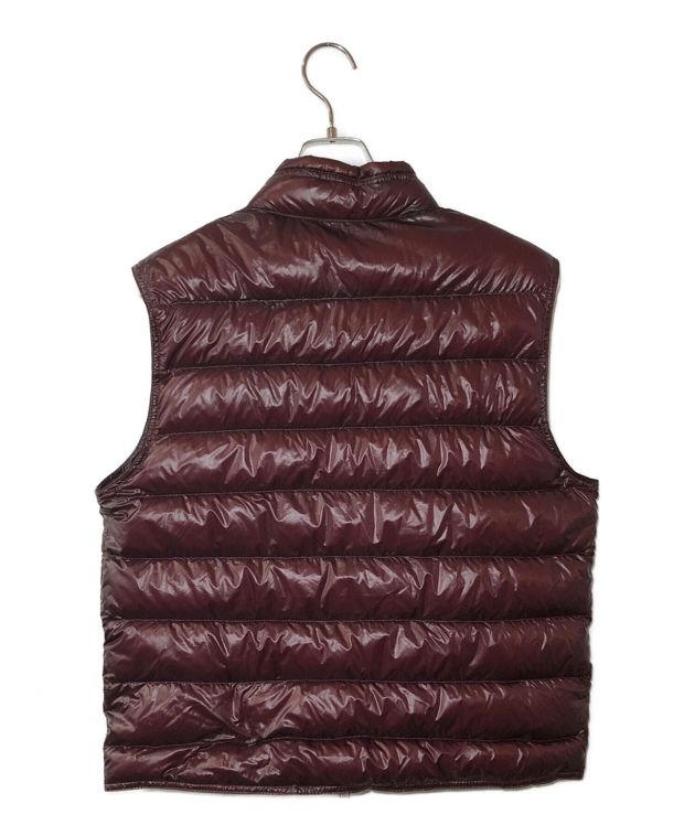 中古・古着通販】MONCLER (モンクレール) ダウンベスト ワインレッド 