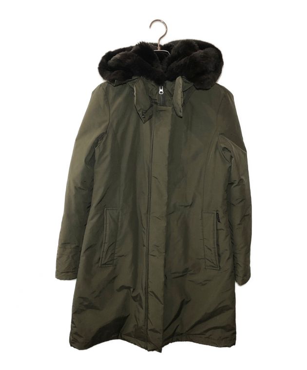 中古・古着通販】WOOLRICH (ウールリッチ) ラビットファー付ダウン 