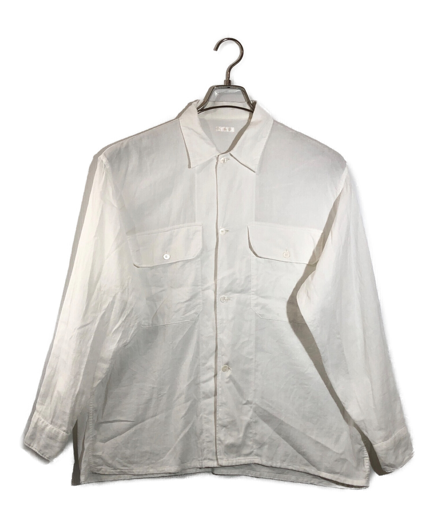 COMOLI (コモリ) 空紡オックス C.P.Oシャツ ホワイト サイズ:1