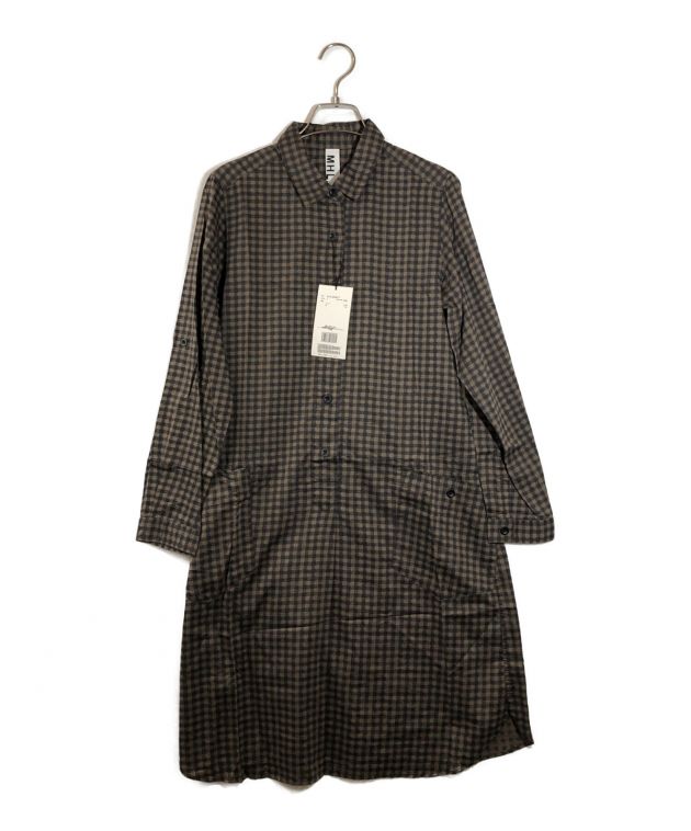 中古・古着通販】MHL (エムエイチエル) ツチエ コットンリネンギンガム 