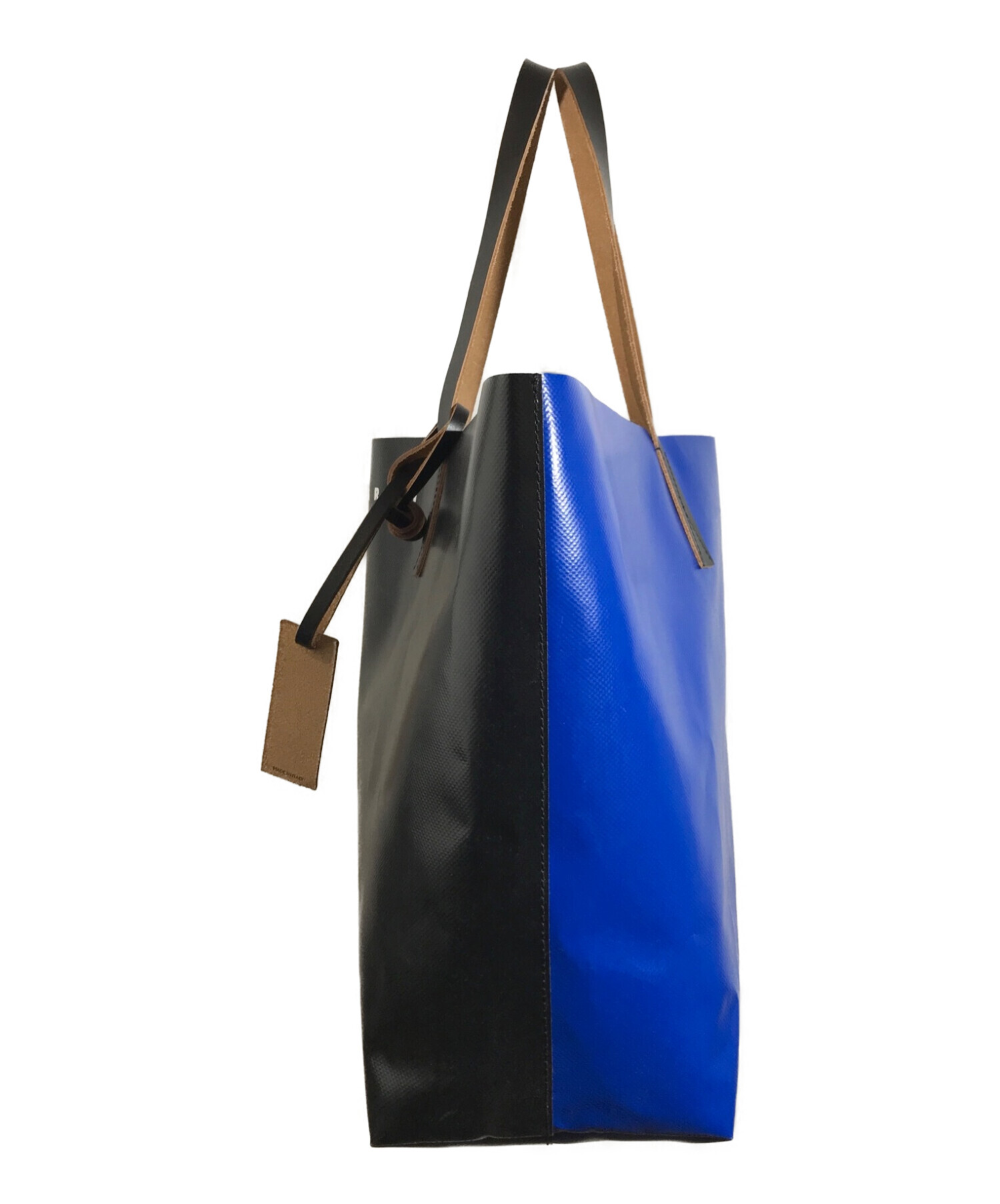 中古・古着通販】MARNI (マルニ) バイカラートートバッグ ブルー 