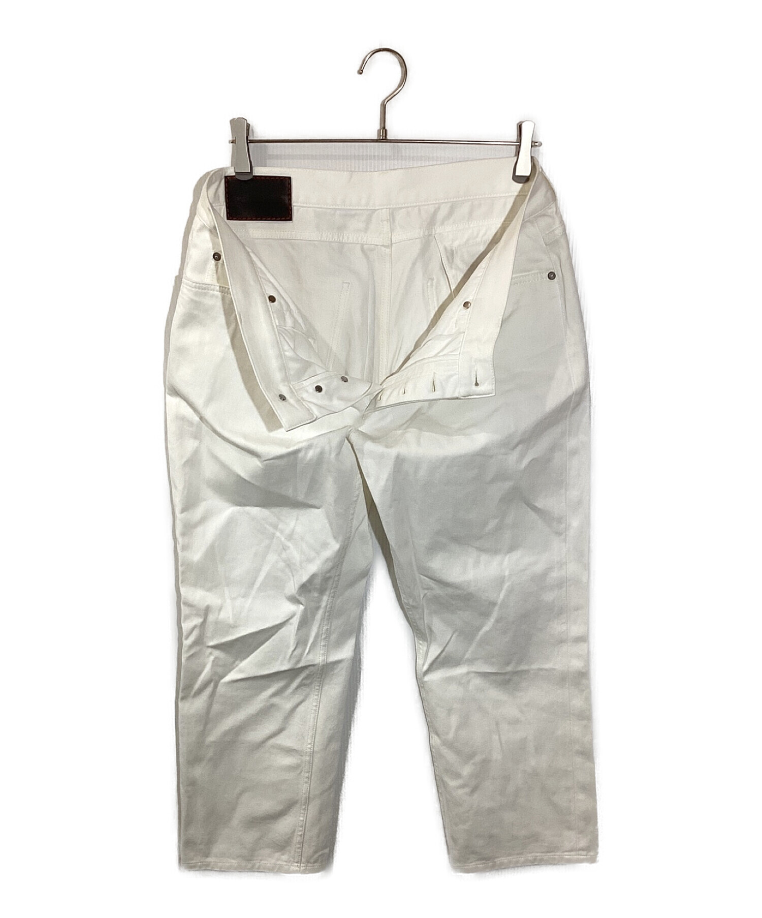 中古・古着通販】HERMES (エルメス) デニムパンツ ホワイト サイズ:48 
