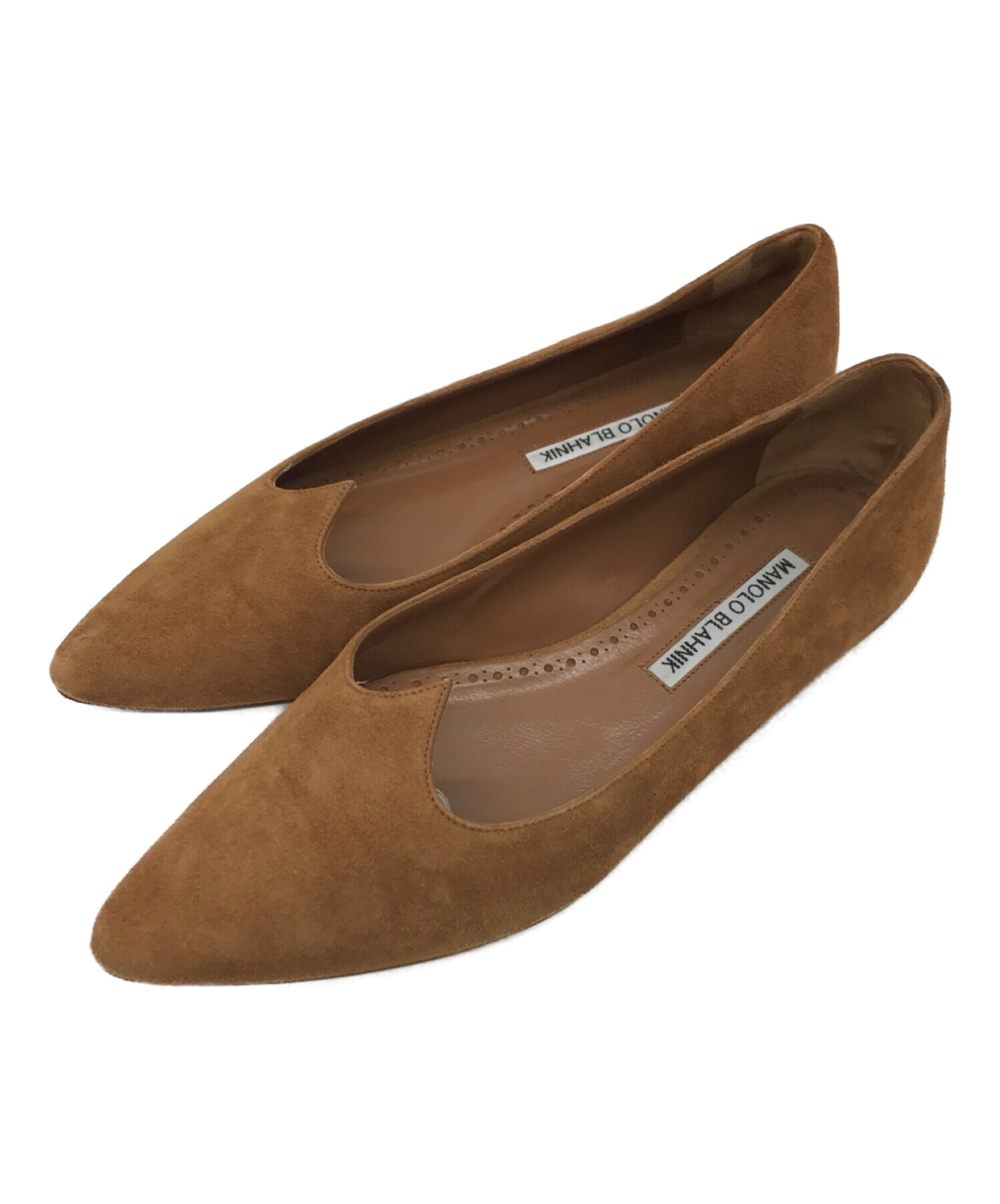 中古・古着通販】Manolo Blahnik (マノロブラニク) スウェードポイン 