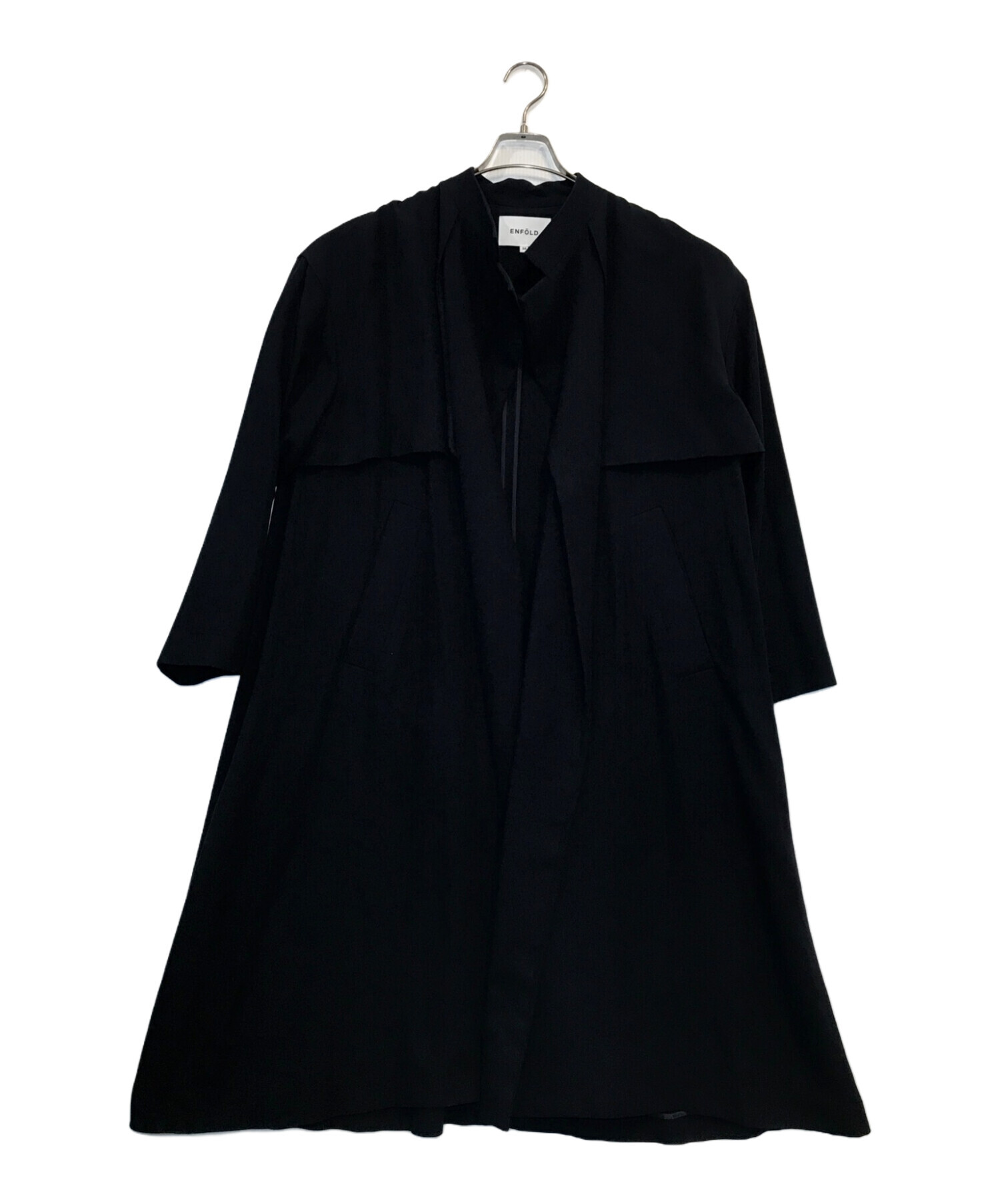 中古・古着通販】ENFOLD (エンフォルド) スプリングコート ネイビー 