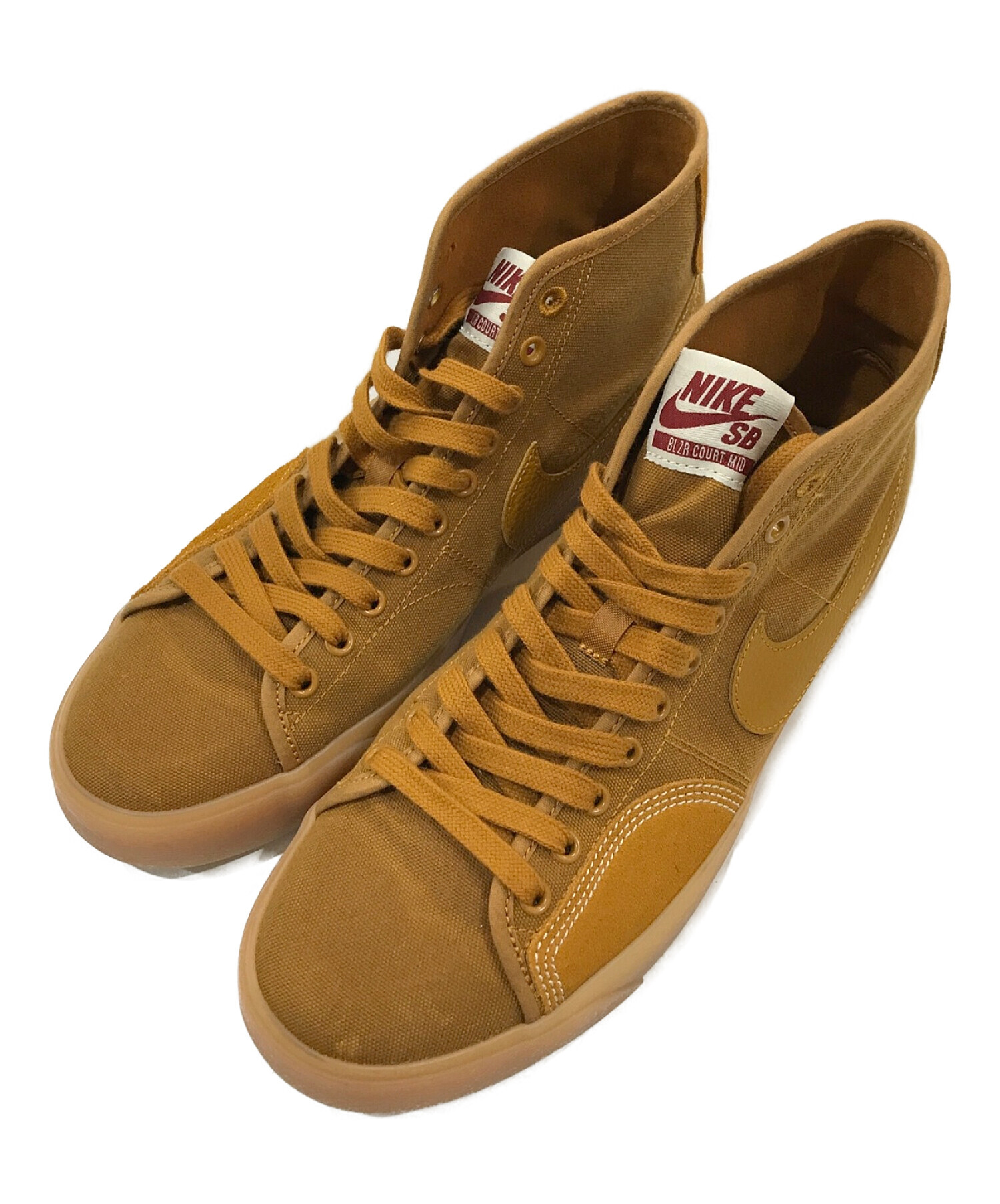 中古・古着通販】NIKE (ナイキ) ミドルカットスニーカー ブラウン  
