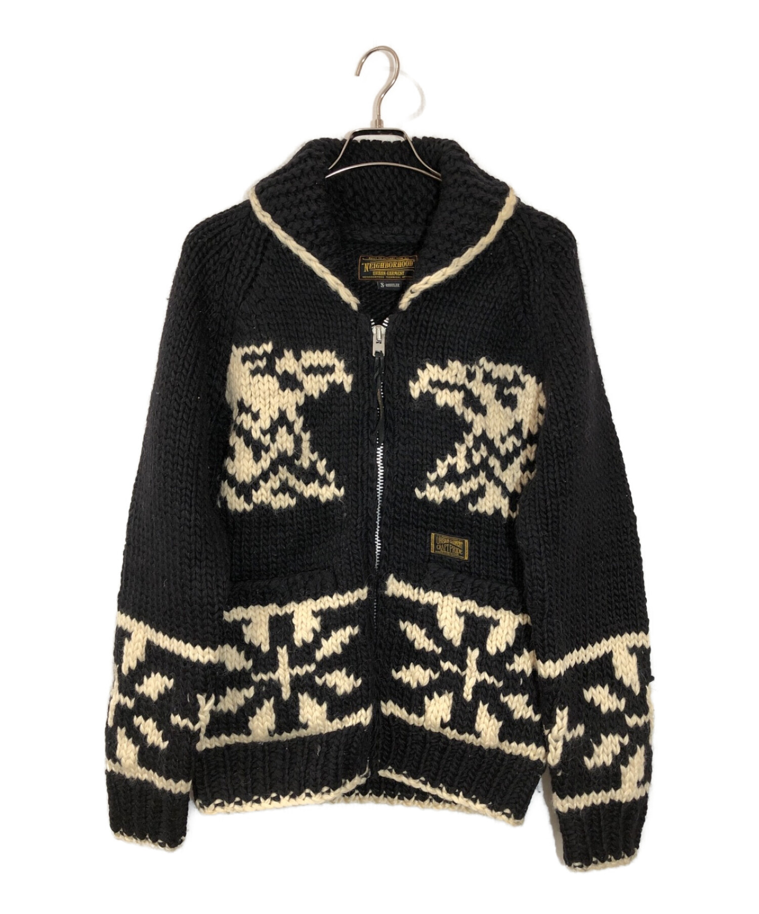 圧巻のイーグルヘッド NEIGHBORHOOD カウチン ニット ジャケット S 圧巻のイーグルヘッド NEIGHBORHOOD カウチン ニット ジャケット S