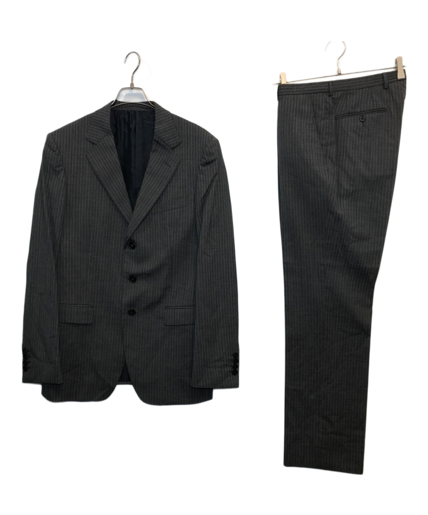 中古・古着通販】GUCCI (グッチ) セットアップ3Bスーツ グレー サイズ 