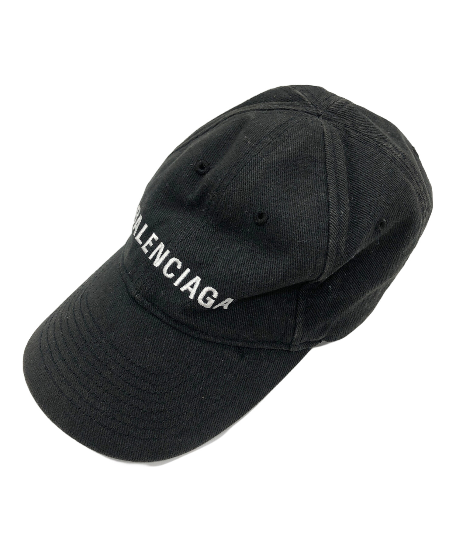 新品 バレンシアガ BALENCIAGA ロゴキャップ ブラック （BALENCIAGA 