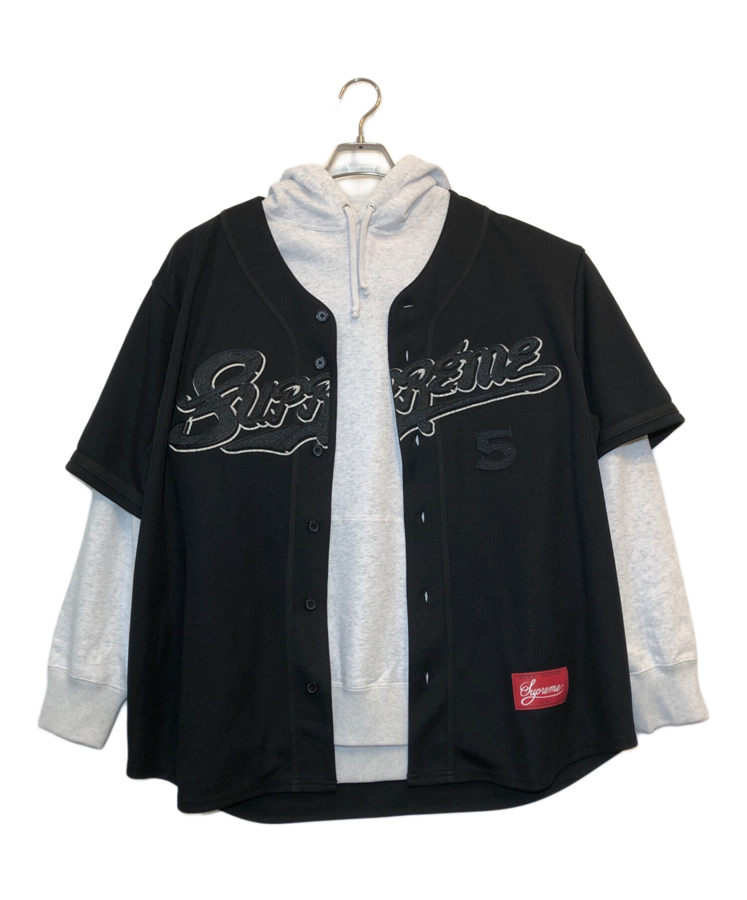 新品supremeベースジャケットブラックタグ付け