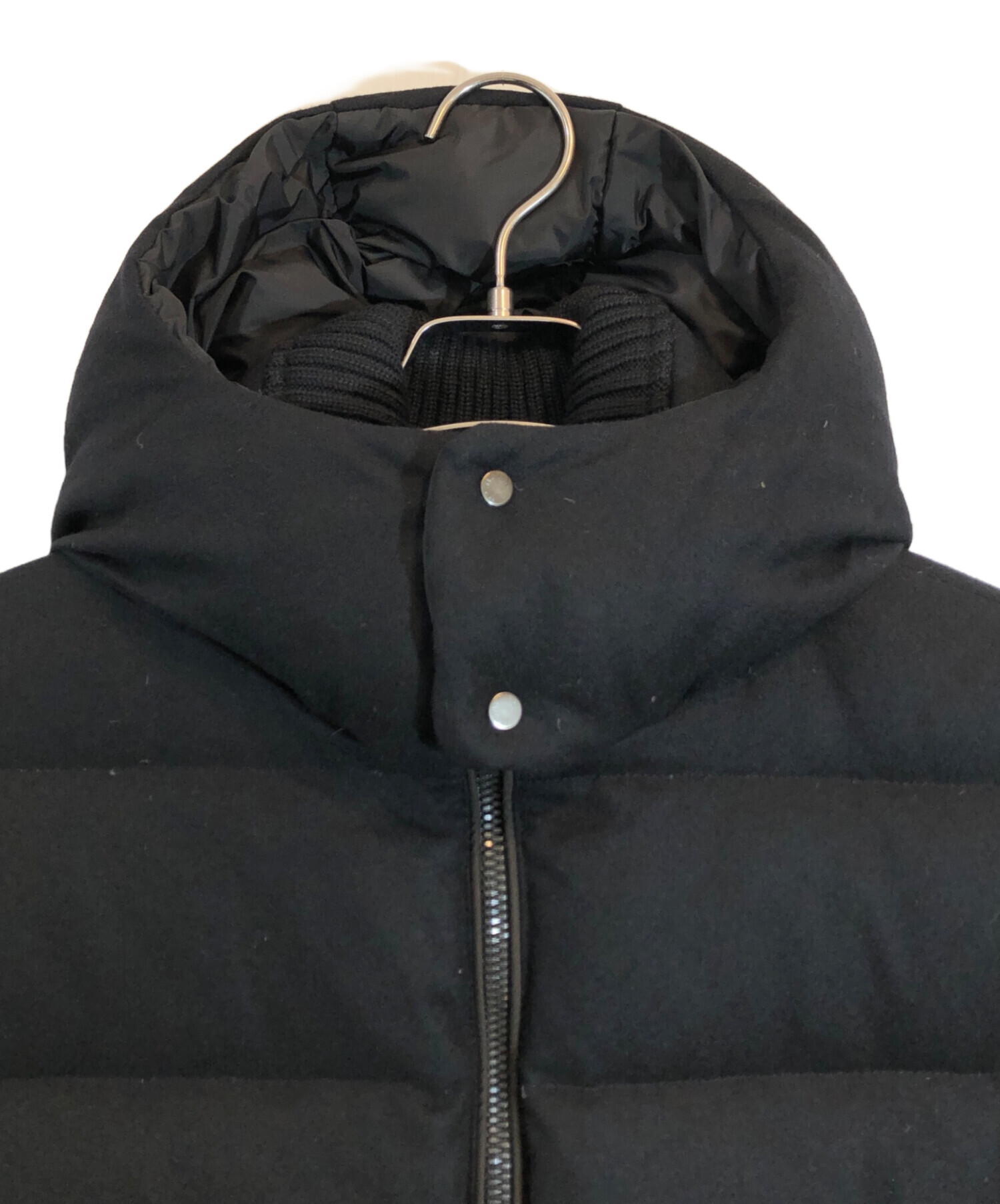 中古・古着通販】MONCLER (モンクレール) ウール切替ダウンジャケット 