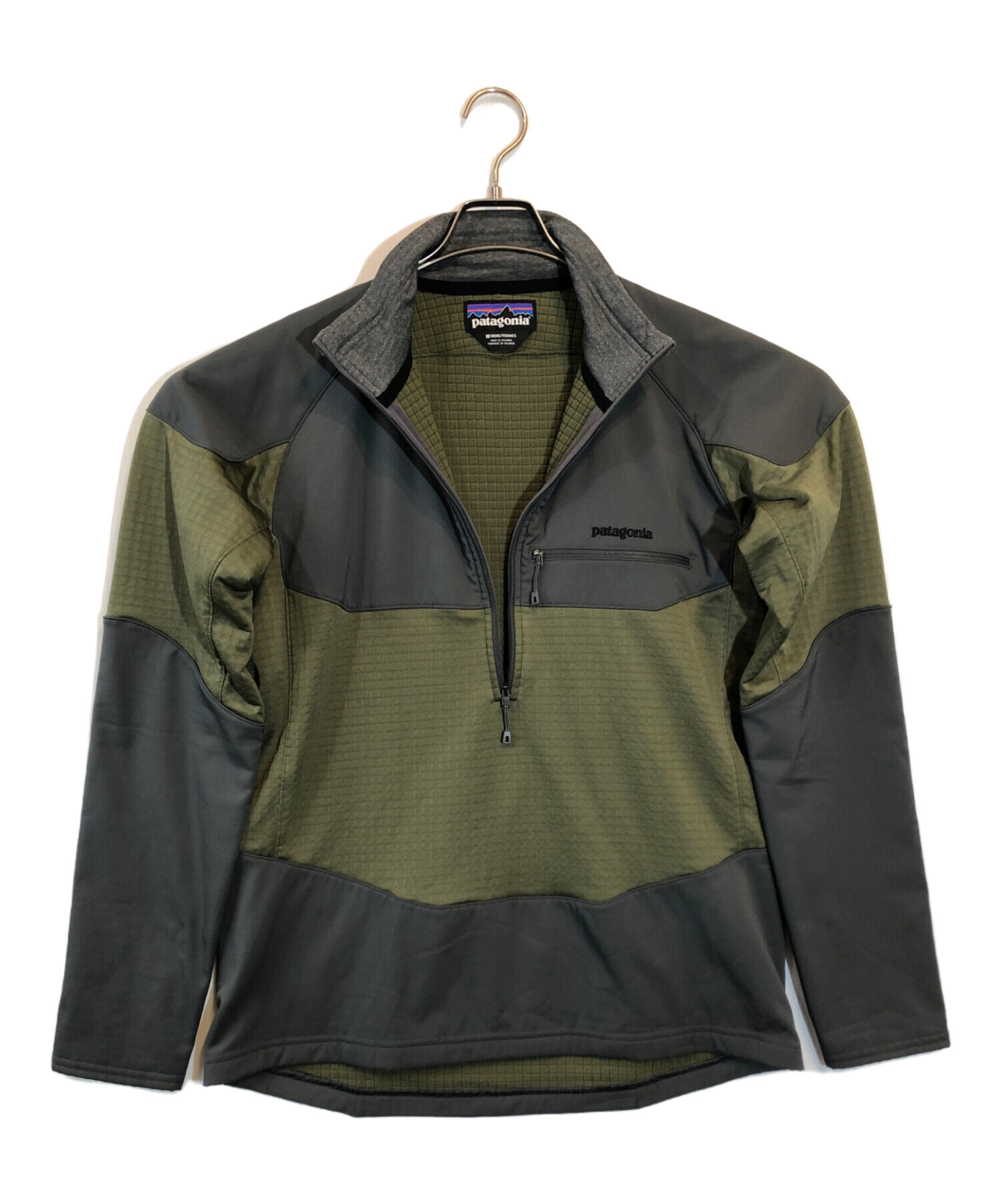 PATAGONIAパタゴニア R1 思いがけなかっ グリーングレー系 XL