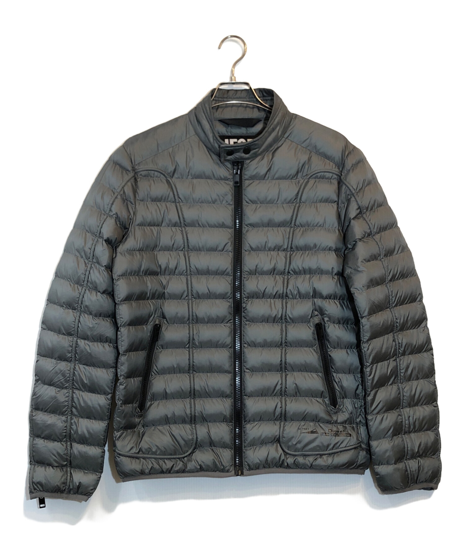 中古・古着通販】DIESEL (ディーゼル) 中綿ライダースジャケット  