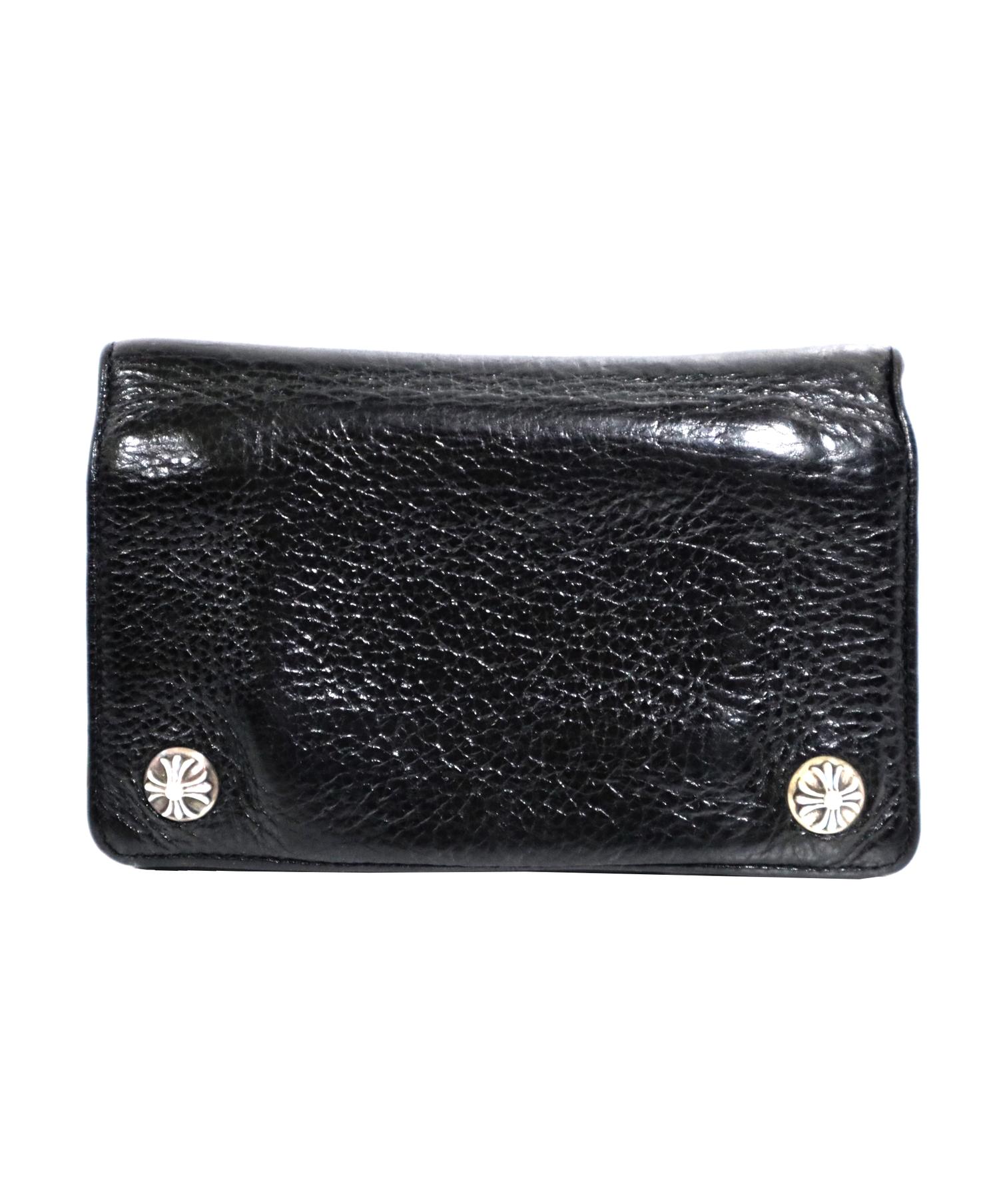 クロムハーツ 2ZIP STRAP クロスボールボタン 二つ折り財布 SV925 クロムハーツ 2ZIP STRAP クロスボールボタン 二つ折り財布 SV925