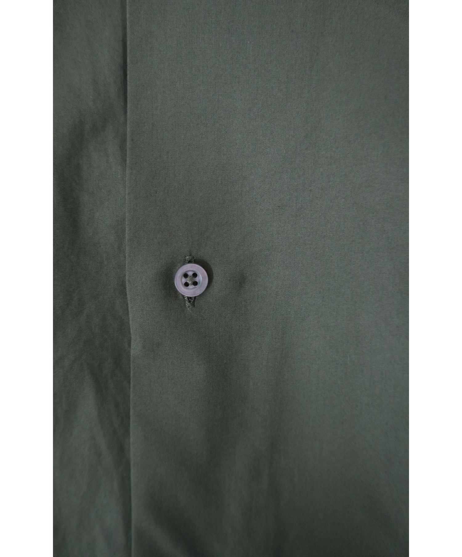 JIL SANDER (ジルサンダー) L/Sオープンカラーシャツ オリーブ サイズ:41 JSUM741926 PIEGA FF
