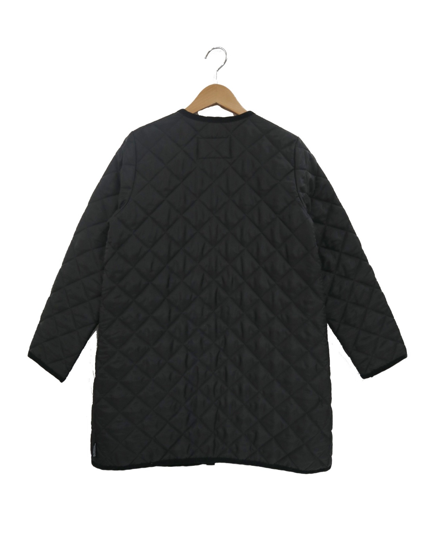 Traditional Weatherwear (トラディショナルウェザーウェア) キルティングノーカラーコート ブラック サイズ:34