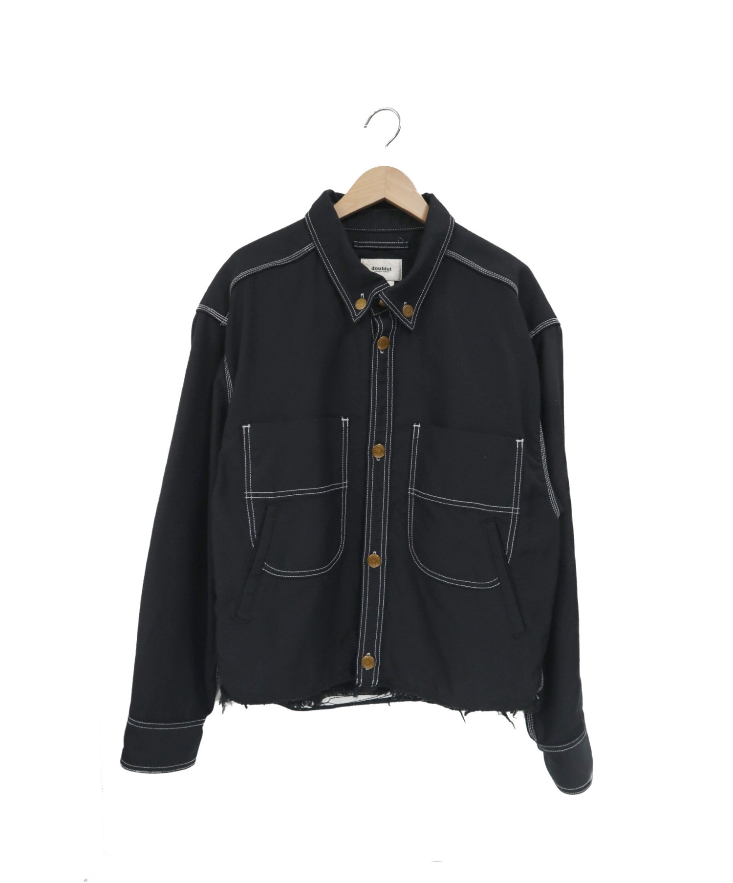 doublet (ダブレット) ヘビーウェイトカットオフジャケット ブラック サイズ:S