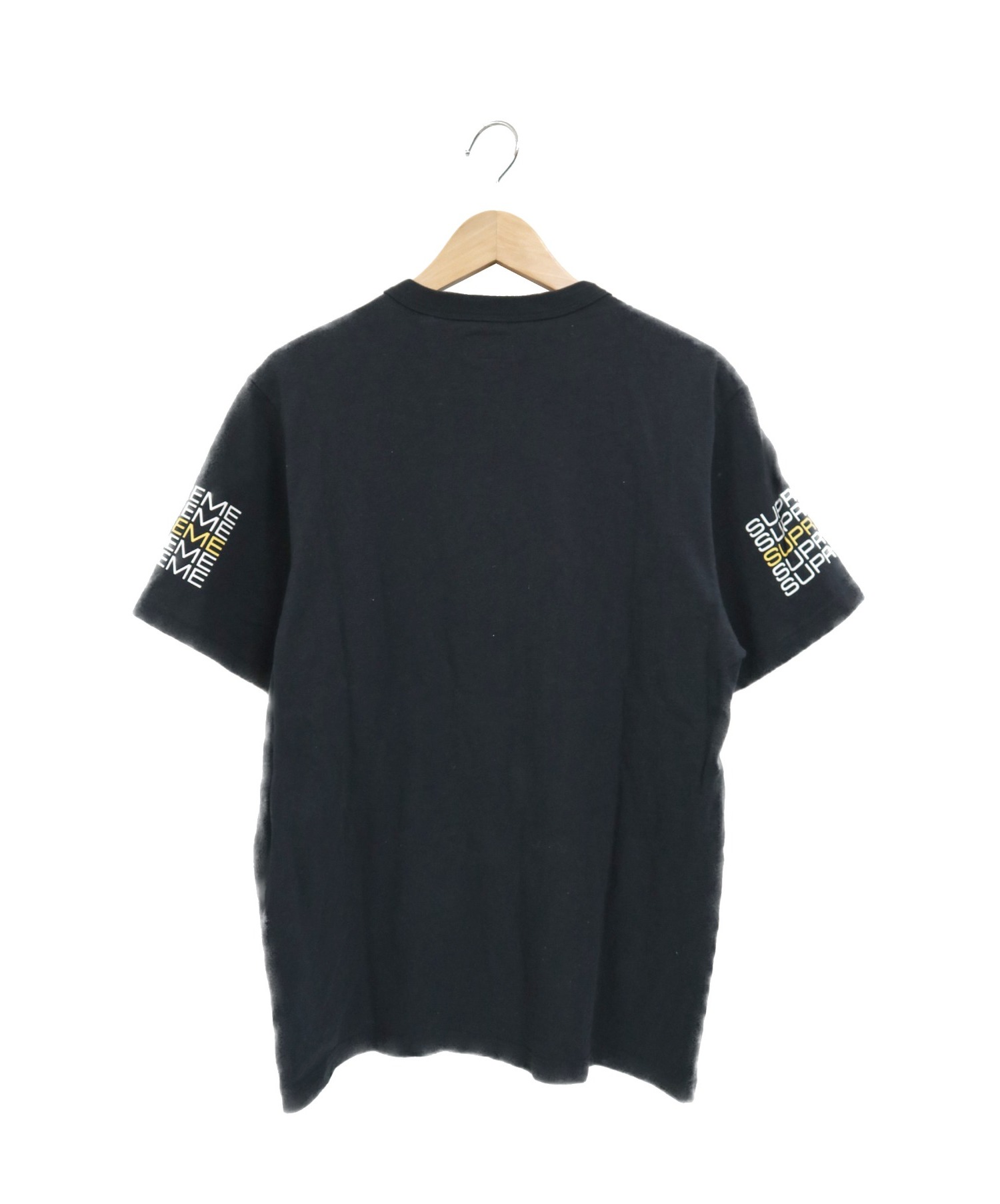 SUPREME (シュプリーム) スタックロゴプリントTシャツ ブラック サイズ:S 19SS Stack Logo Tee