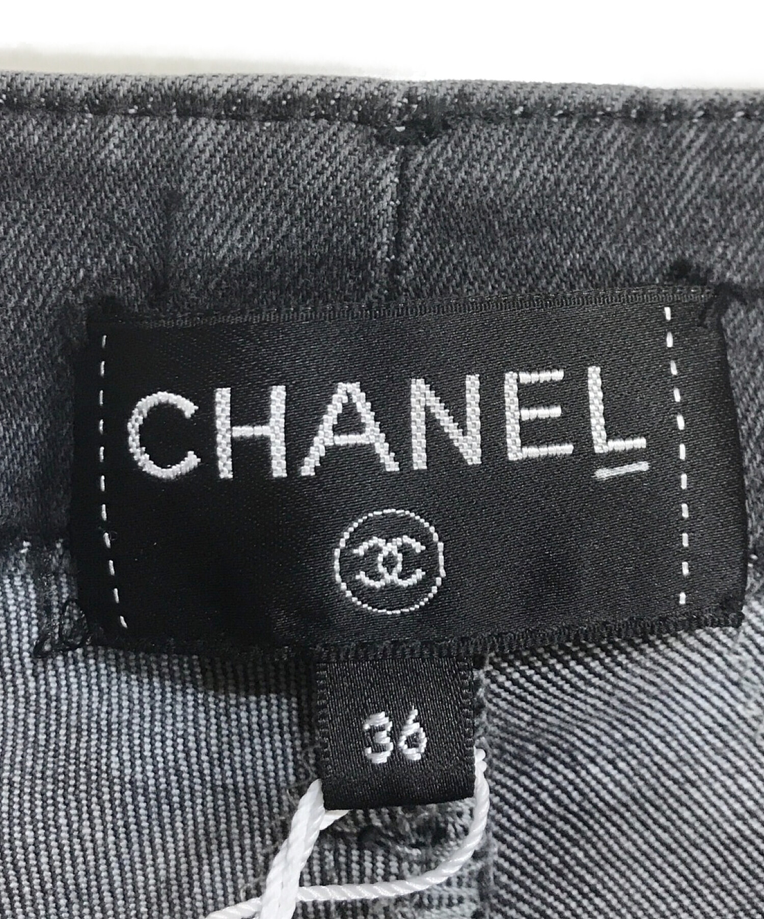 中古・古着通販】CHANEL (シャネル) チェーンストライプストレッチ