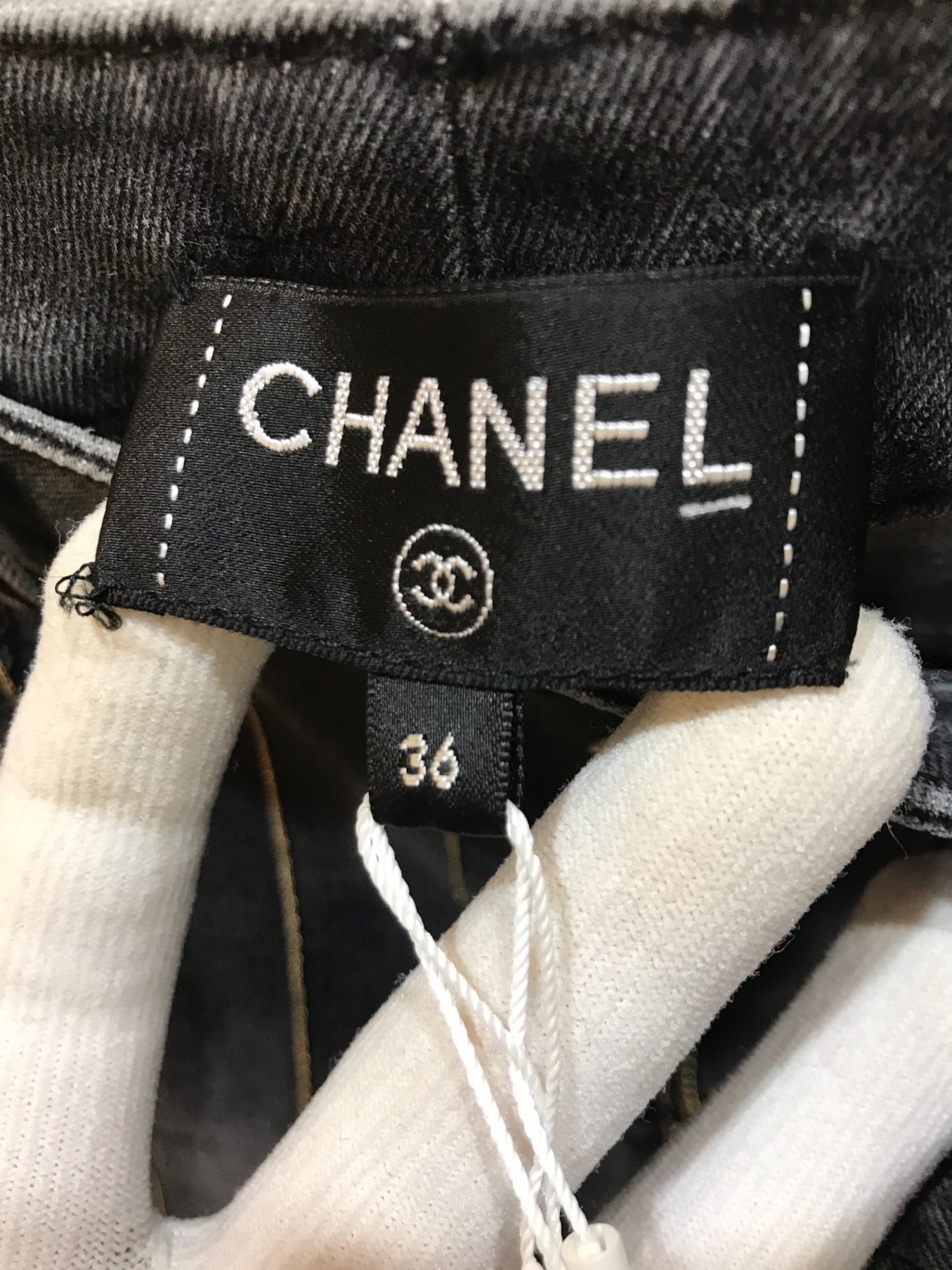 中古・古着通販】CHANEL (シャネル) チェーンストライプストレッチ