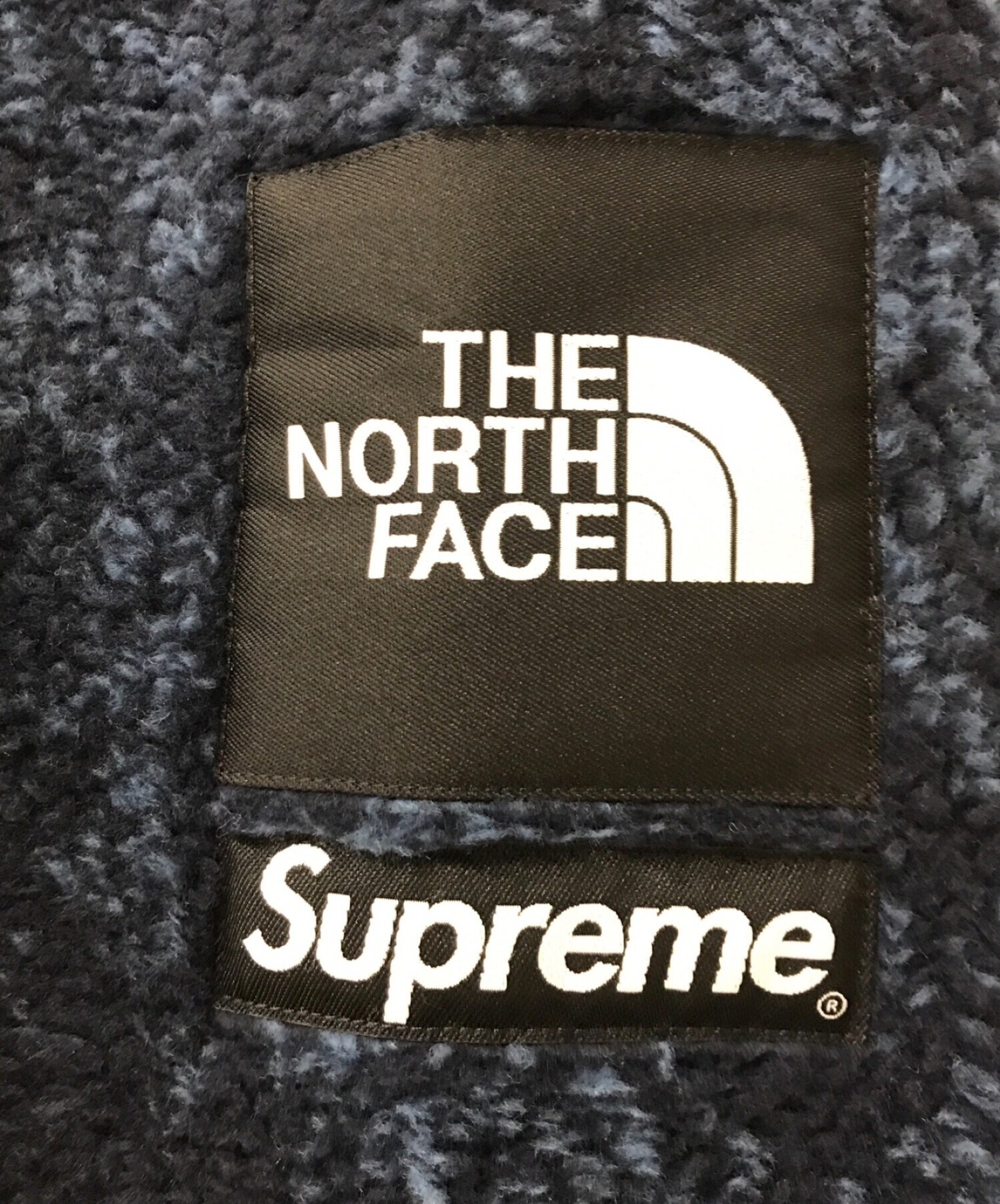 SUPREME×THE NORTH FACE (シュプリーム ×ザノースフェイス) 21AW Bleached Denim Print Fleece  Jacket （ブリーチデニムプリントフリースジャケット） ブルー サイズ:M