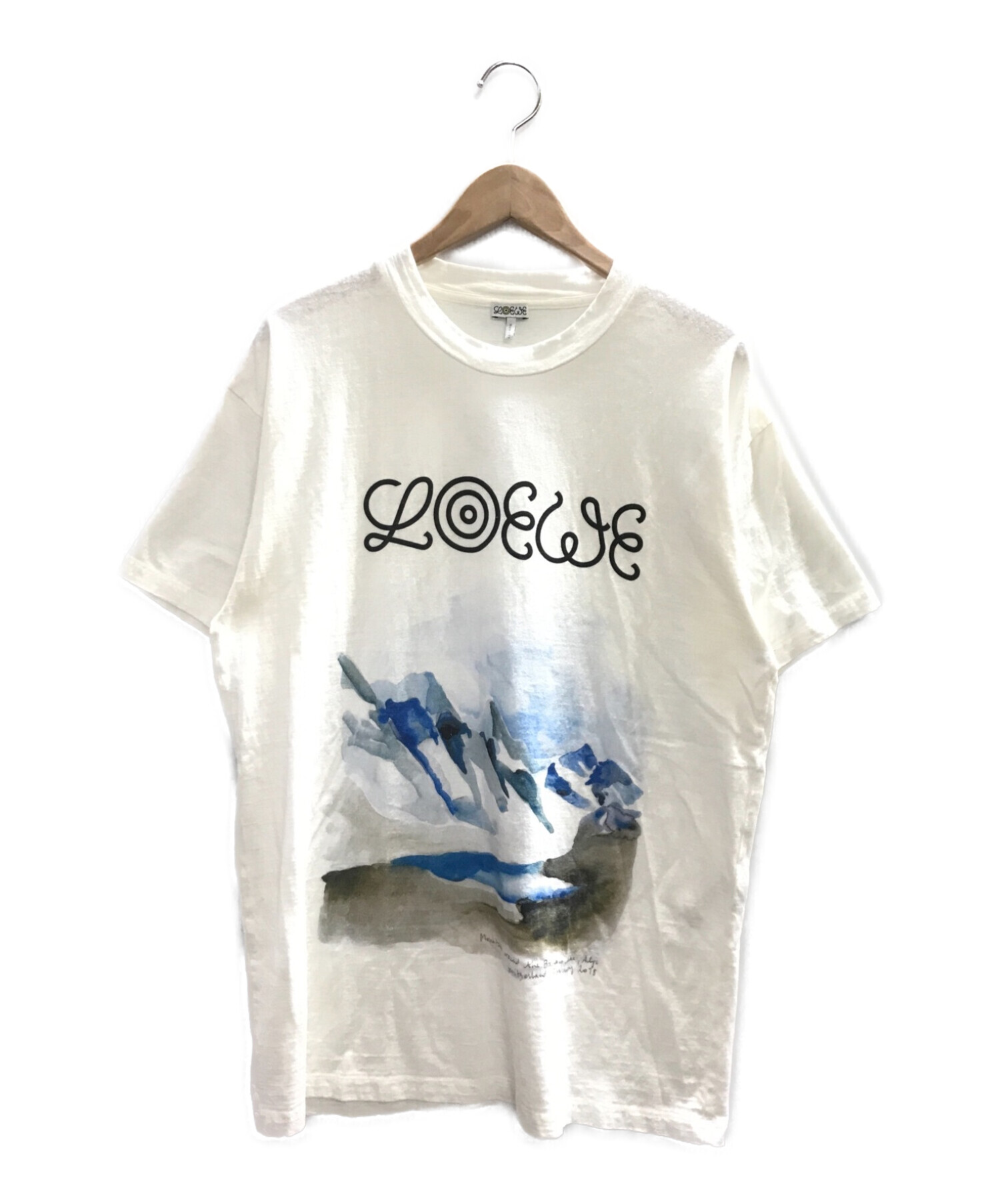 LOEWE (ロエベ) ウォーターカラープリントTシャツ ホワイト サイズ:M