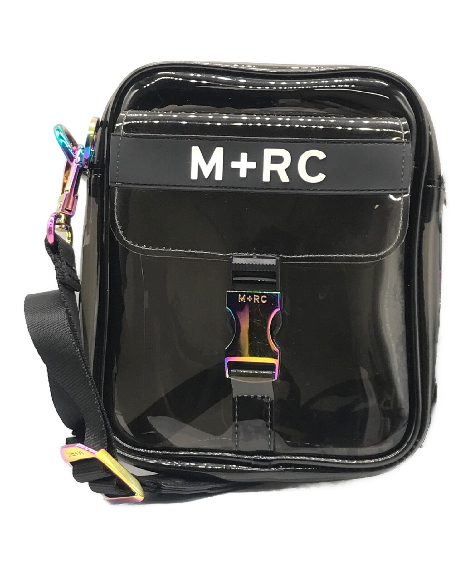 M+RC NOIR (マルシェノア) PVCロゴショルダーバッグ ブラック サイズ:-