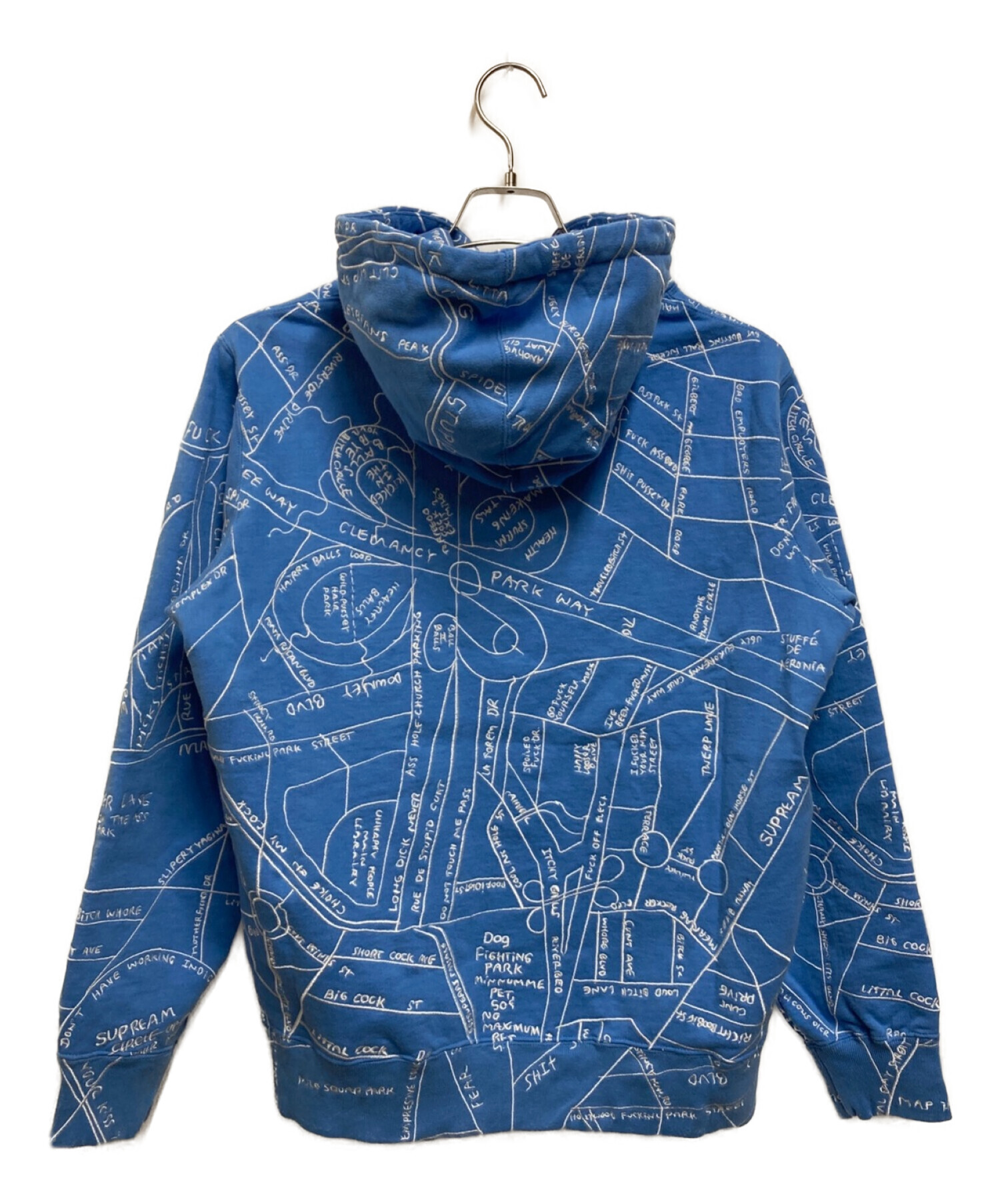 supreme Gonz Embroidered Map Hooded