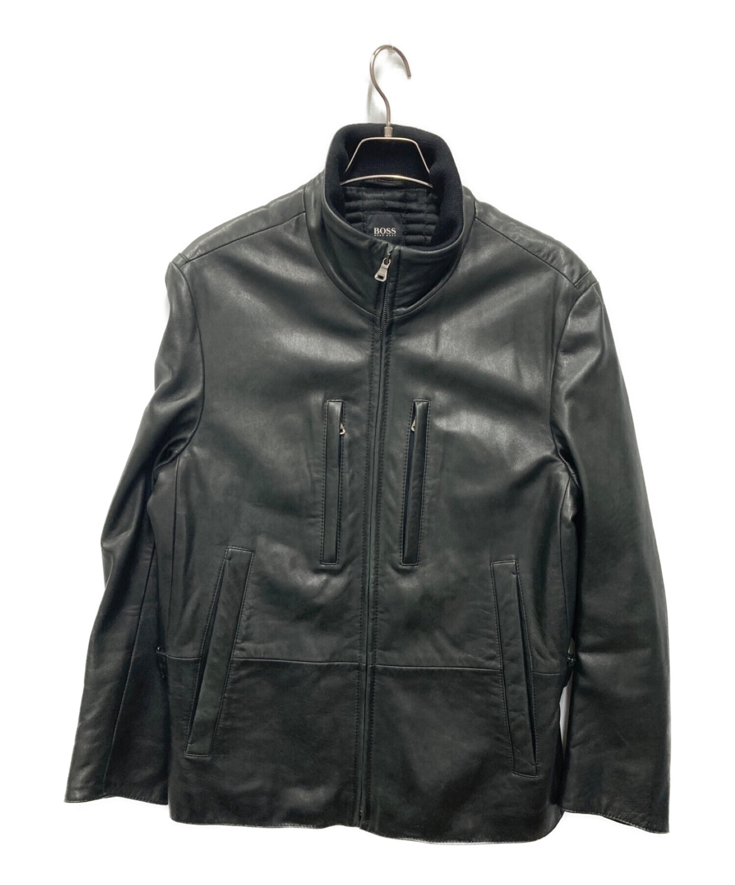 中古・古着通販】BOSS HUGO BOSS (ボス ヒューゴボス) ラムレザー 