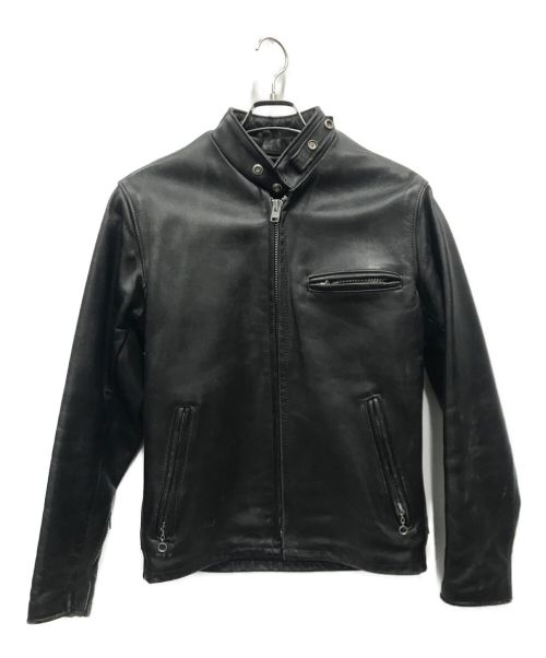 Schott レザー ライダースジャケット 36 ボアライナー付き Schott 441 ライナー付 シングルライダースジャケット 36