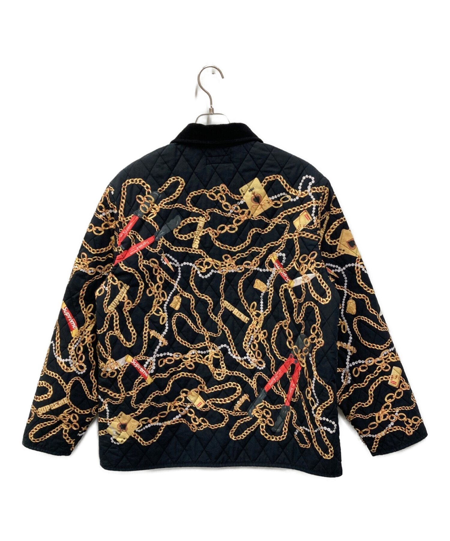 SUPREME (シュプリーム) Chains Quilted Jacket ブラック サイズ:L