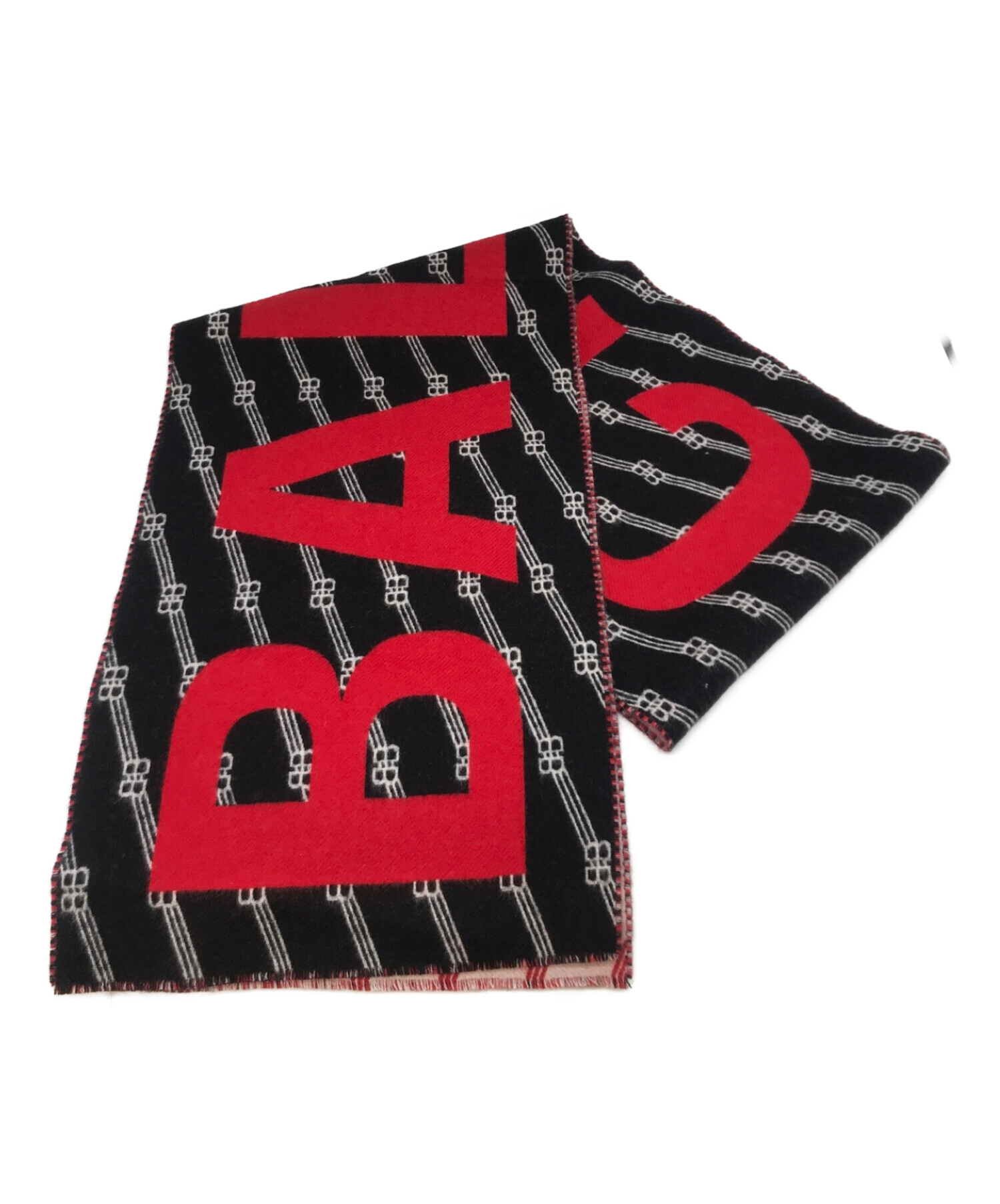 中古・古着通販】BALENCIAGA (バレンシアガ) BBロゴウールストール 