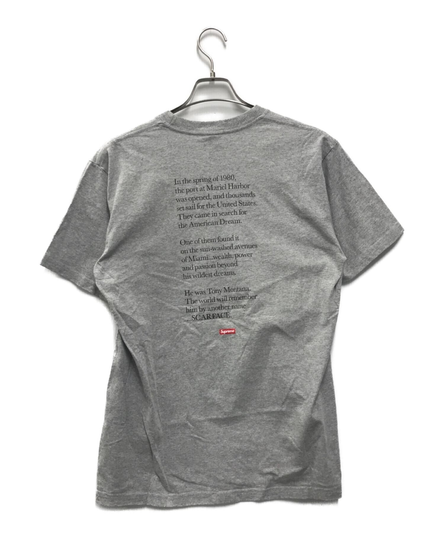 中古・古着通販】SUPREME (シュプリーム) SCARFACE SHOWER TEE グレー 