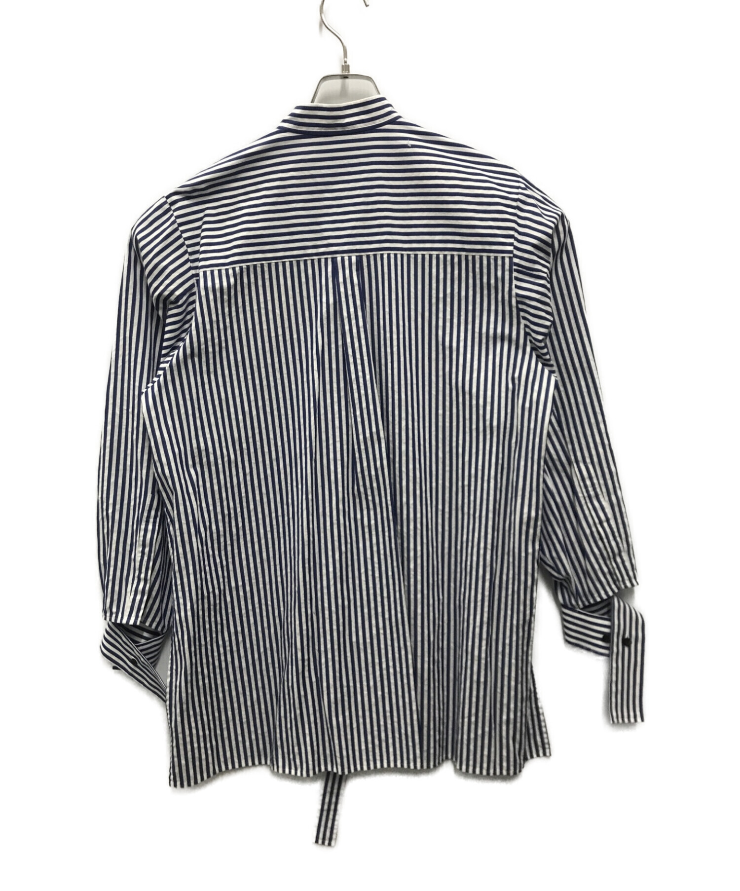 中古・古着通販】ENFOLD (エンフォルド) LONG-COLLAR SHIRT ブルー 
