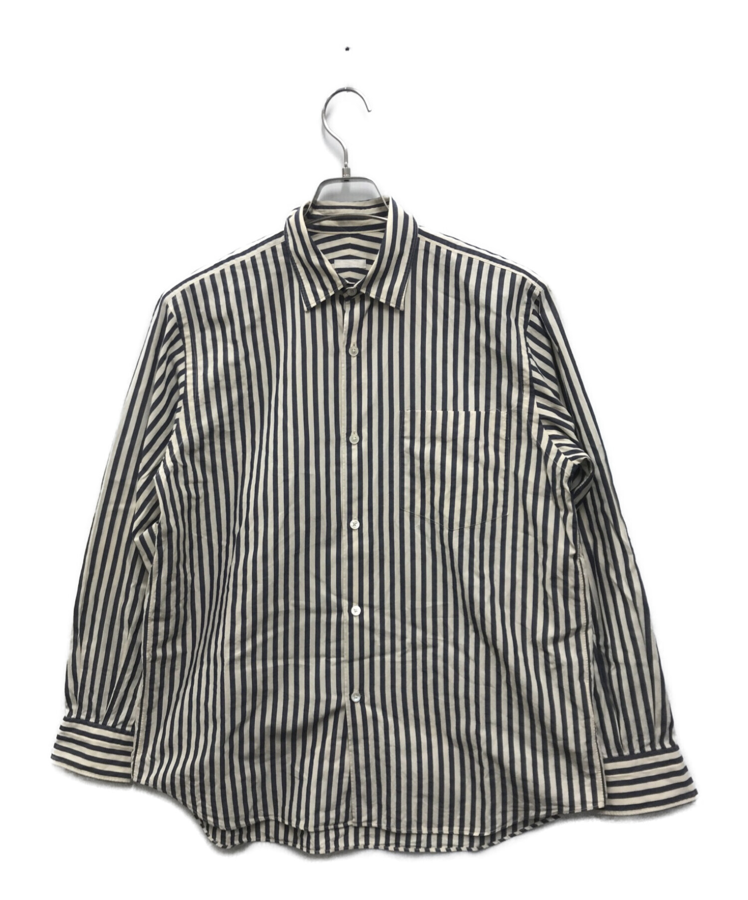 中古・古着通販】COMOLI (コモリ) ロンドンストライプコモリシャツ  
