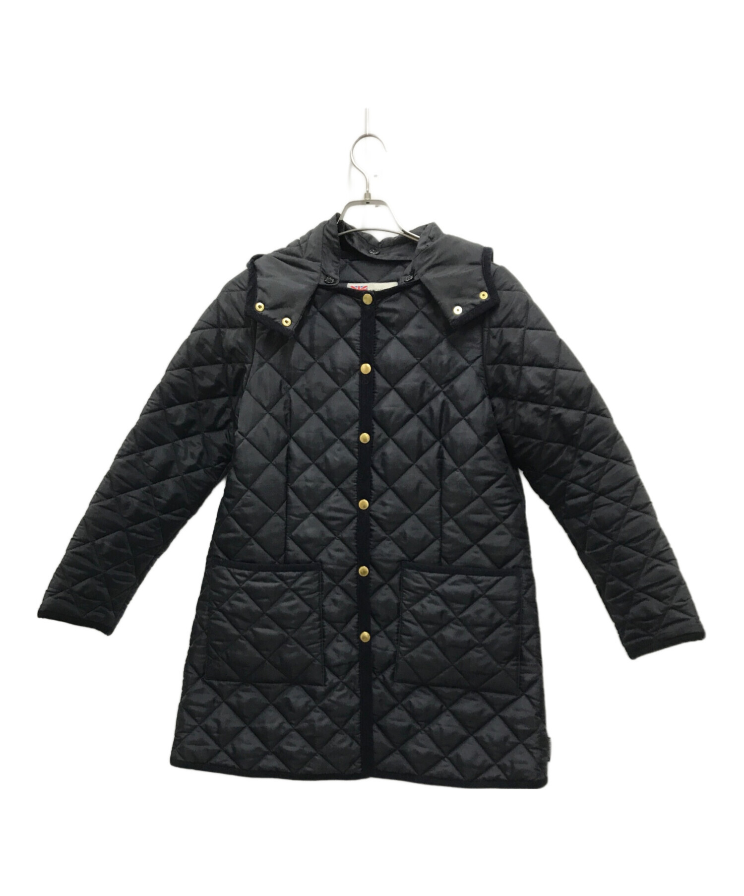 美品 トラディショナルウェザーウェア 34 黒 ダウンコート アークリー