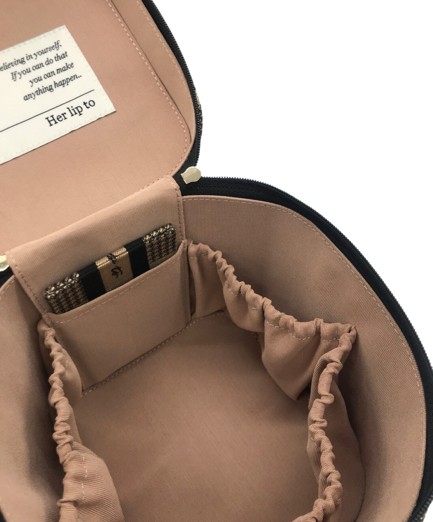 Herlipto Jacquard Vanity Bag シルバー ハリプ バッグ HLT