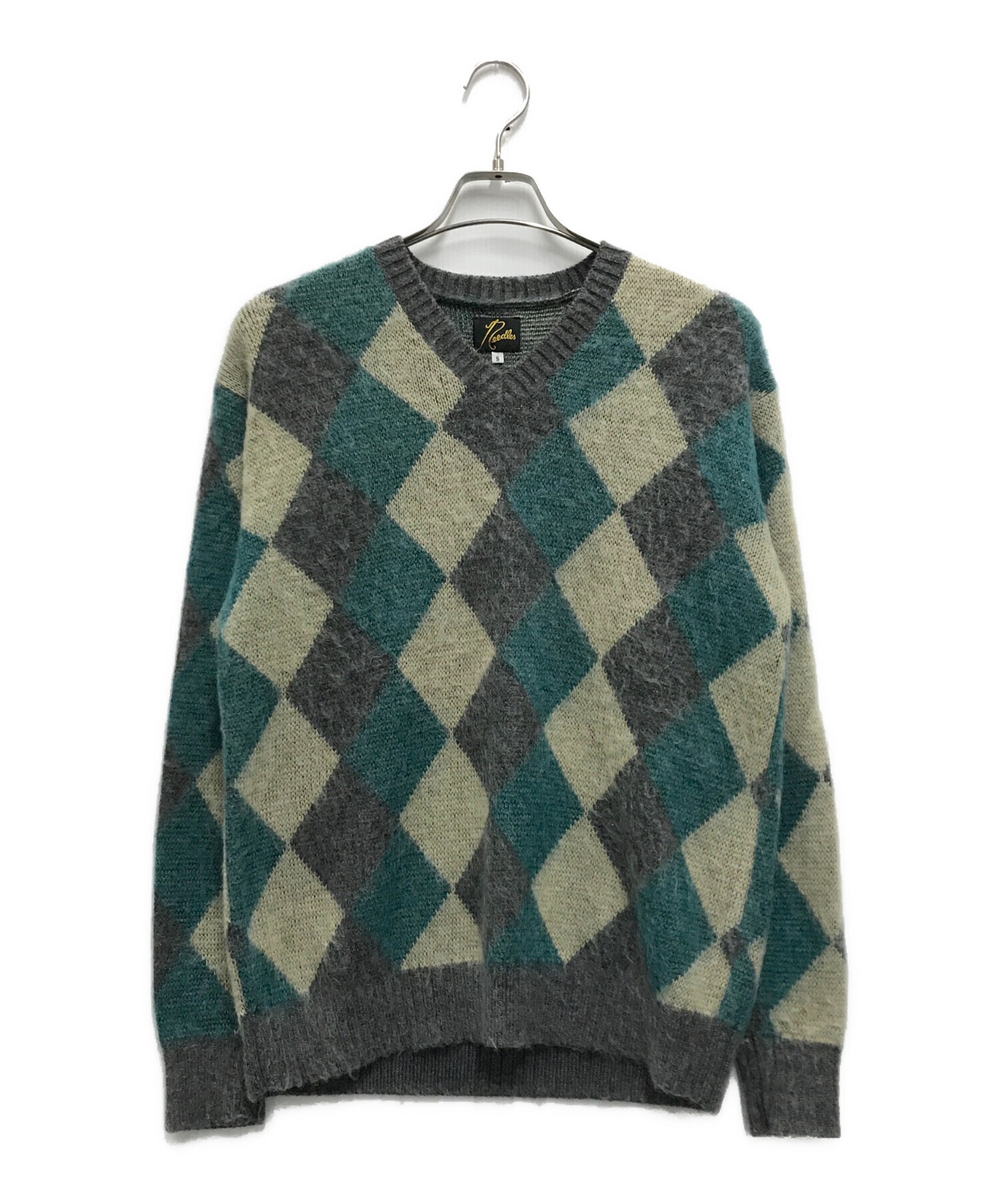 Needles モヘアニット アーガイル柄