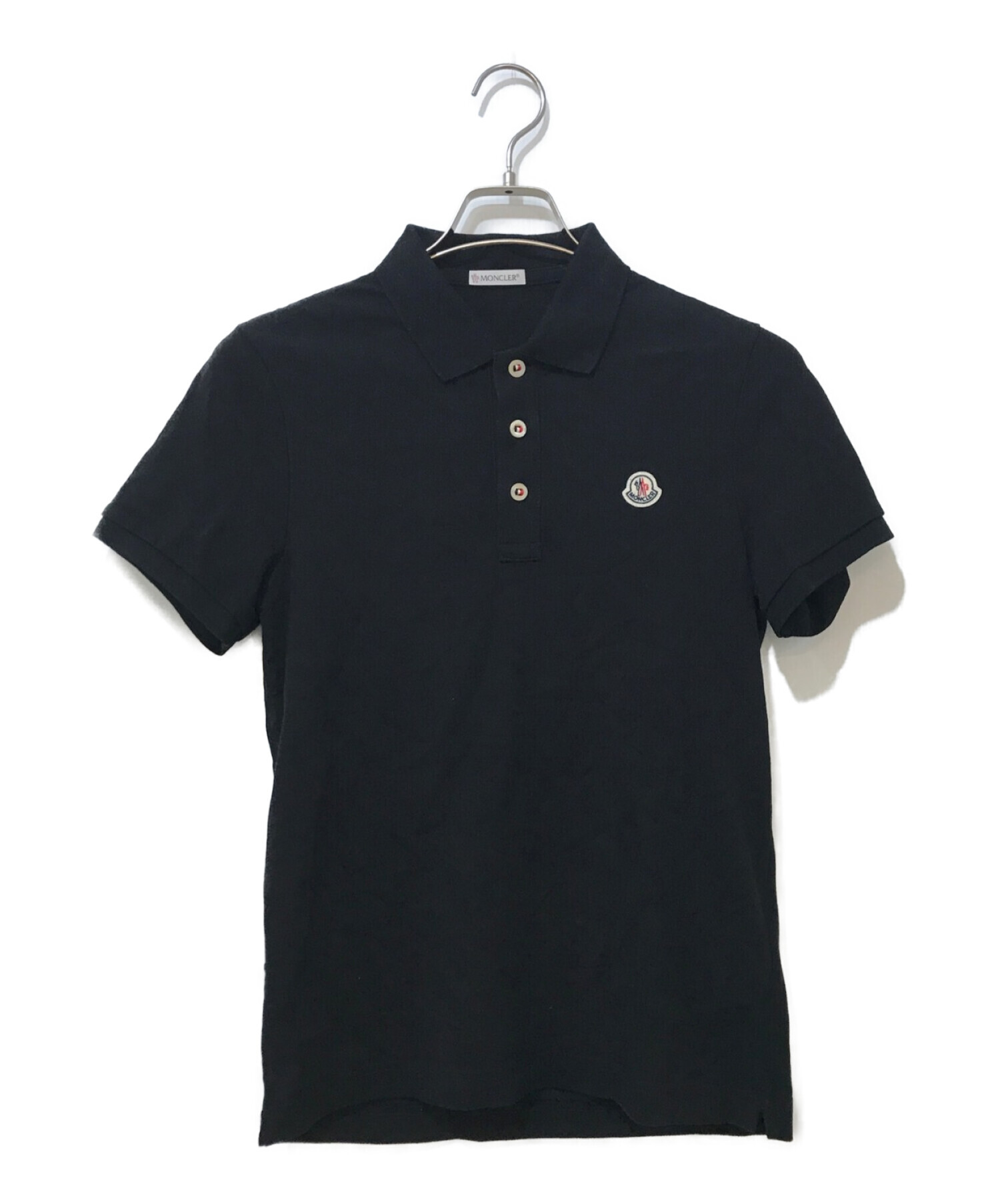 中古・古着通販】MONCLER (モンクレール) ポロシャツ ブラック サイズ 