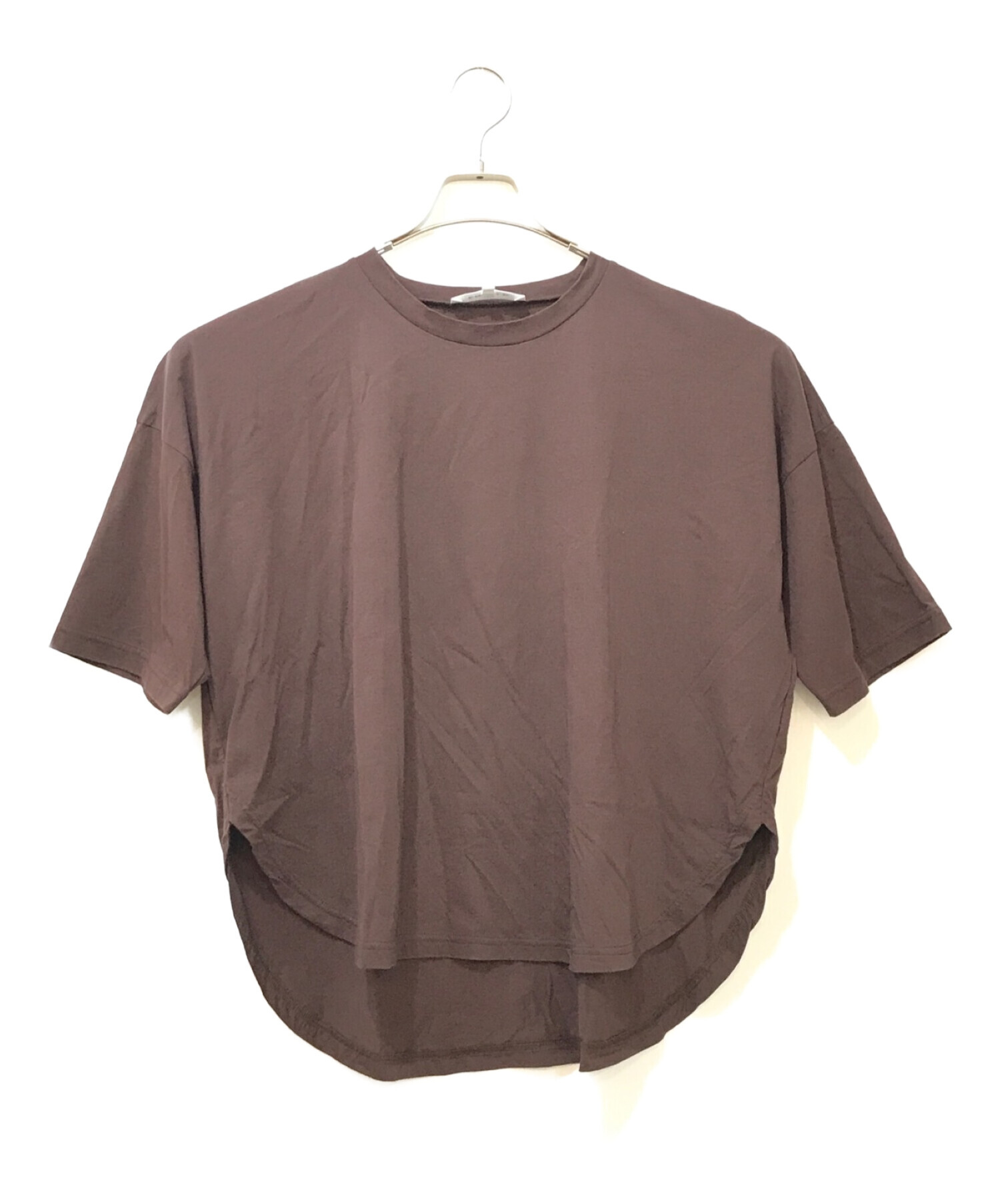 ENFOLD (エンフォルド) Tシャツ ブラウン サイズ:M