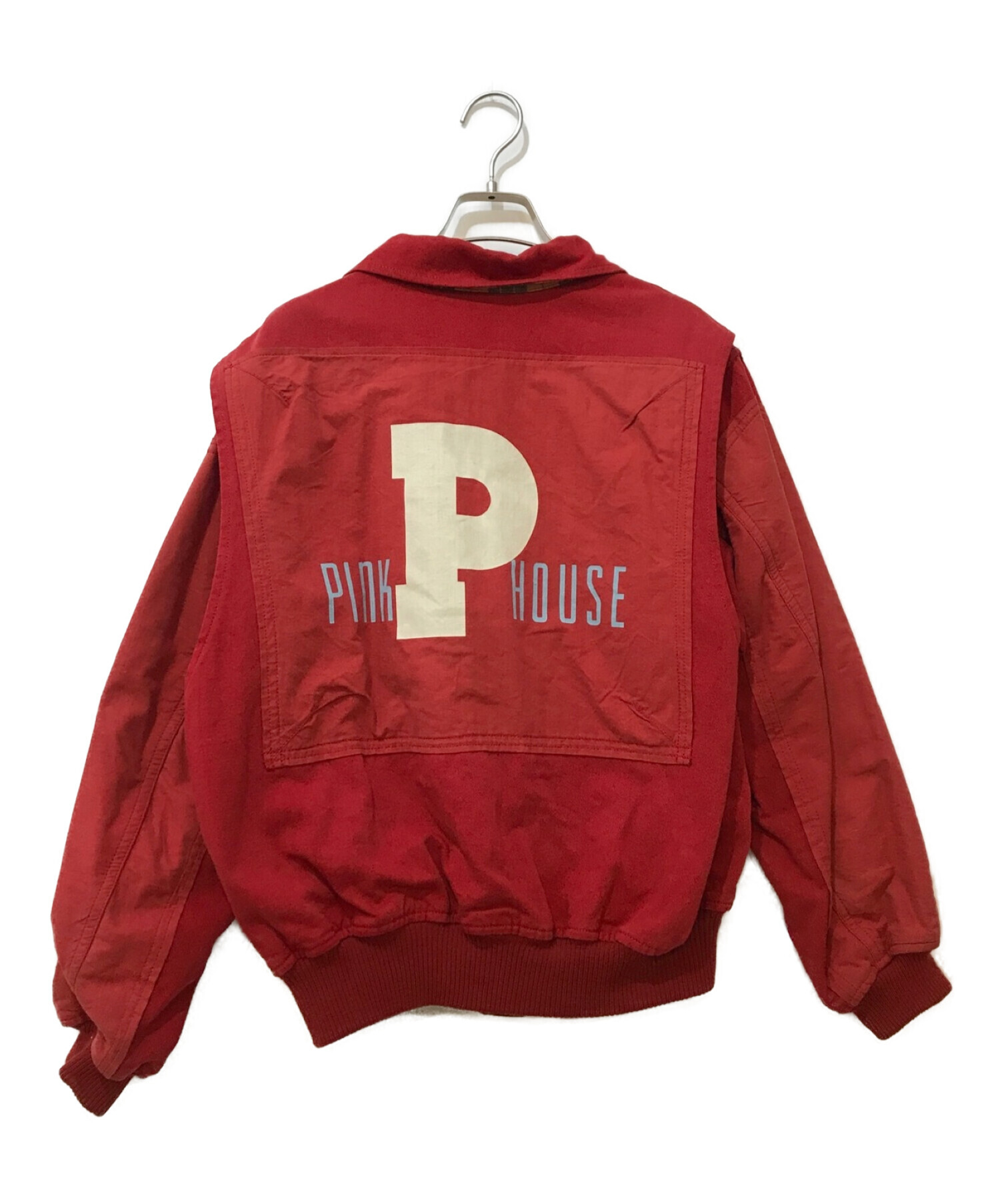 PINK HOUSE (ピンクハウス) MA-1ジャケット レッド サイズ:M