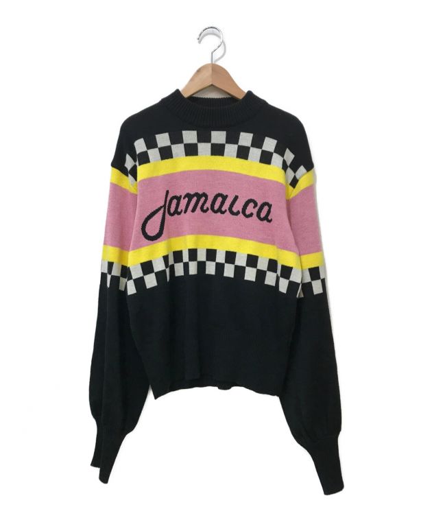 中古・古着通販】MSGM (エムエスジーエム) チェッカーロゴニット 